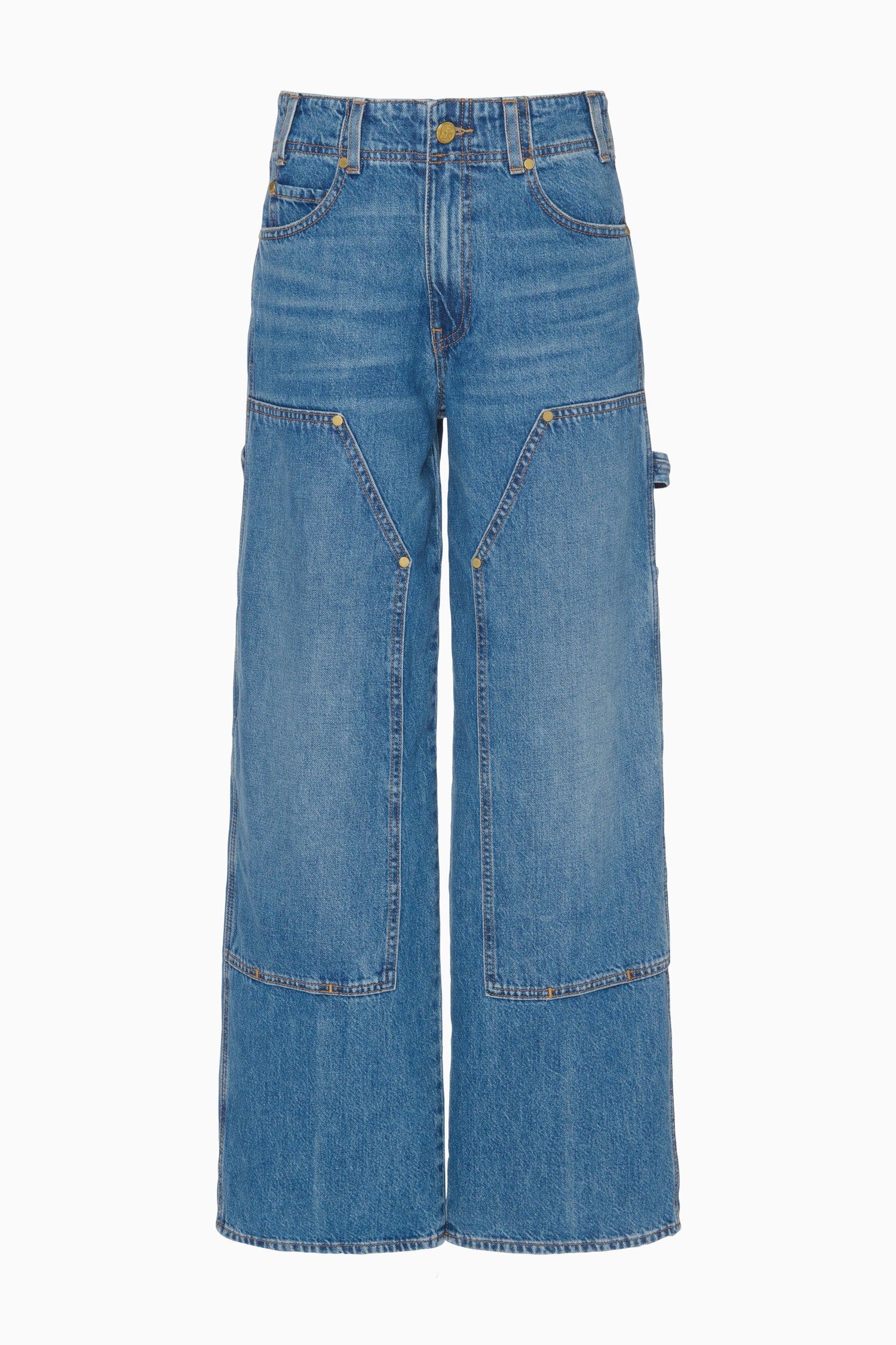 The Olympia Jean - Danube Carpenter-Style Denim Jeans - Ulla Johnson The Olympia Jean - Danube Carpenter-Style Denim Jeans - Ulla Johnson