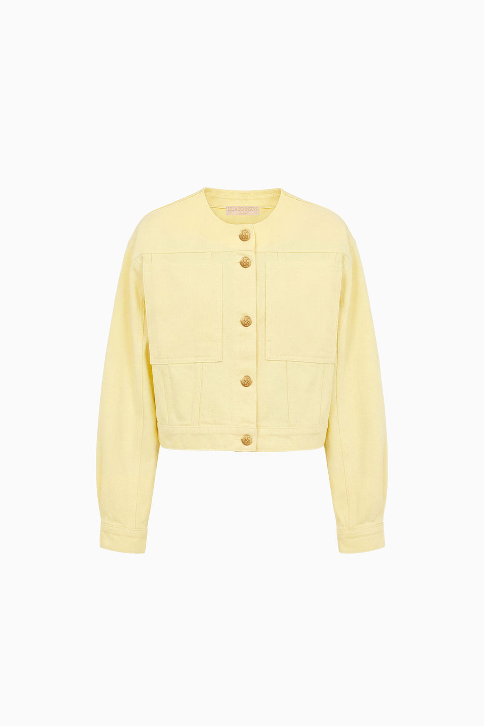 The Briar Collarless Denim Jacket - Chantilly
