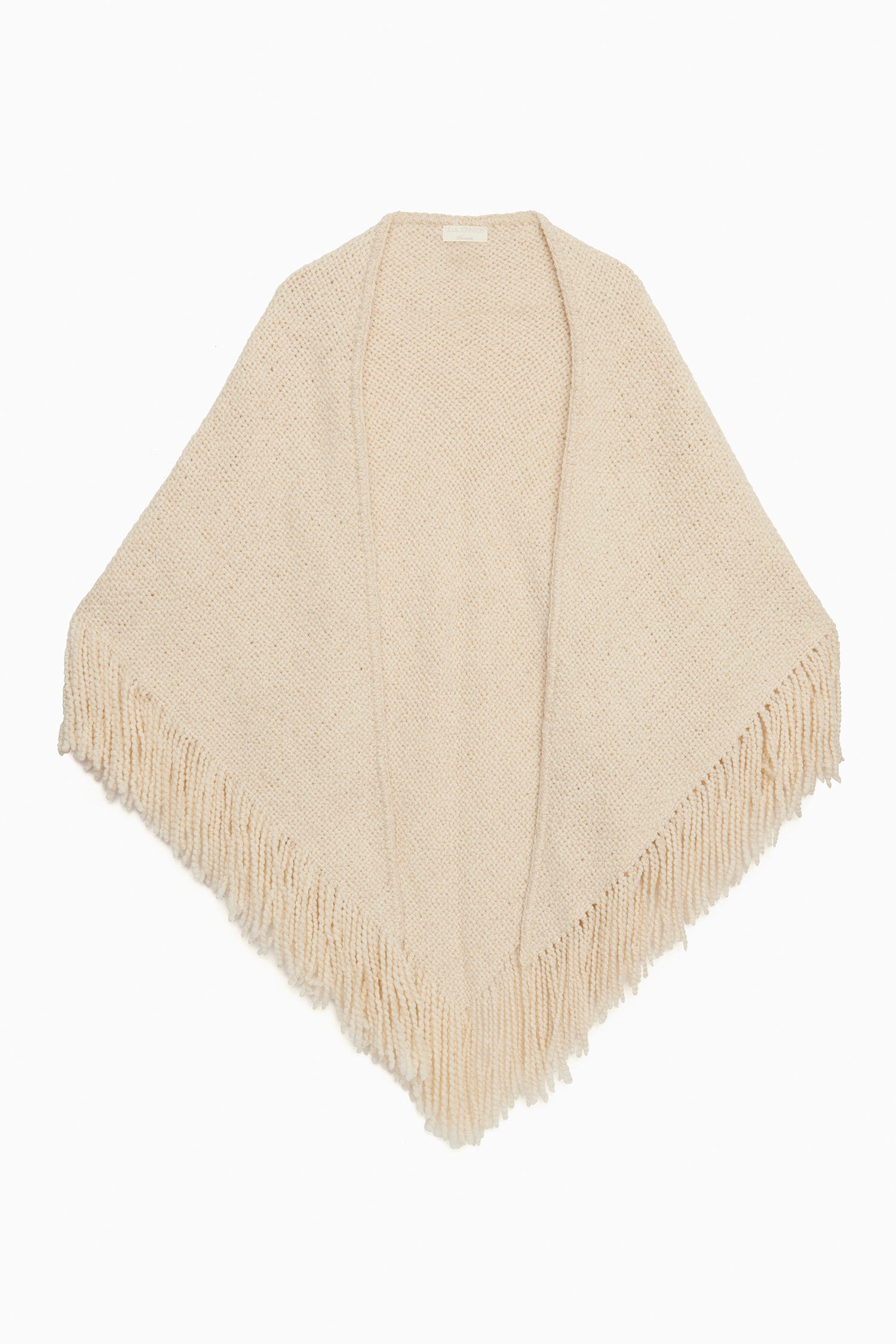 Martina Shawl - Cream White Cotton Knit Wrap Shawl - Ulla Johnson