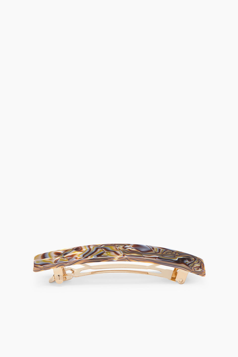 Louise Wide Barrette - Onyx