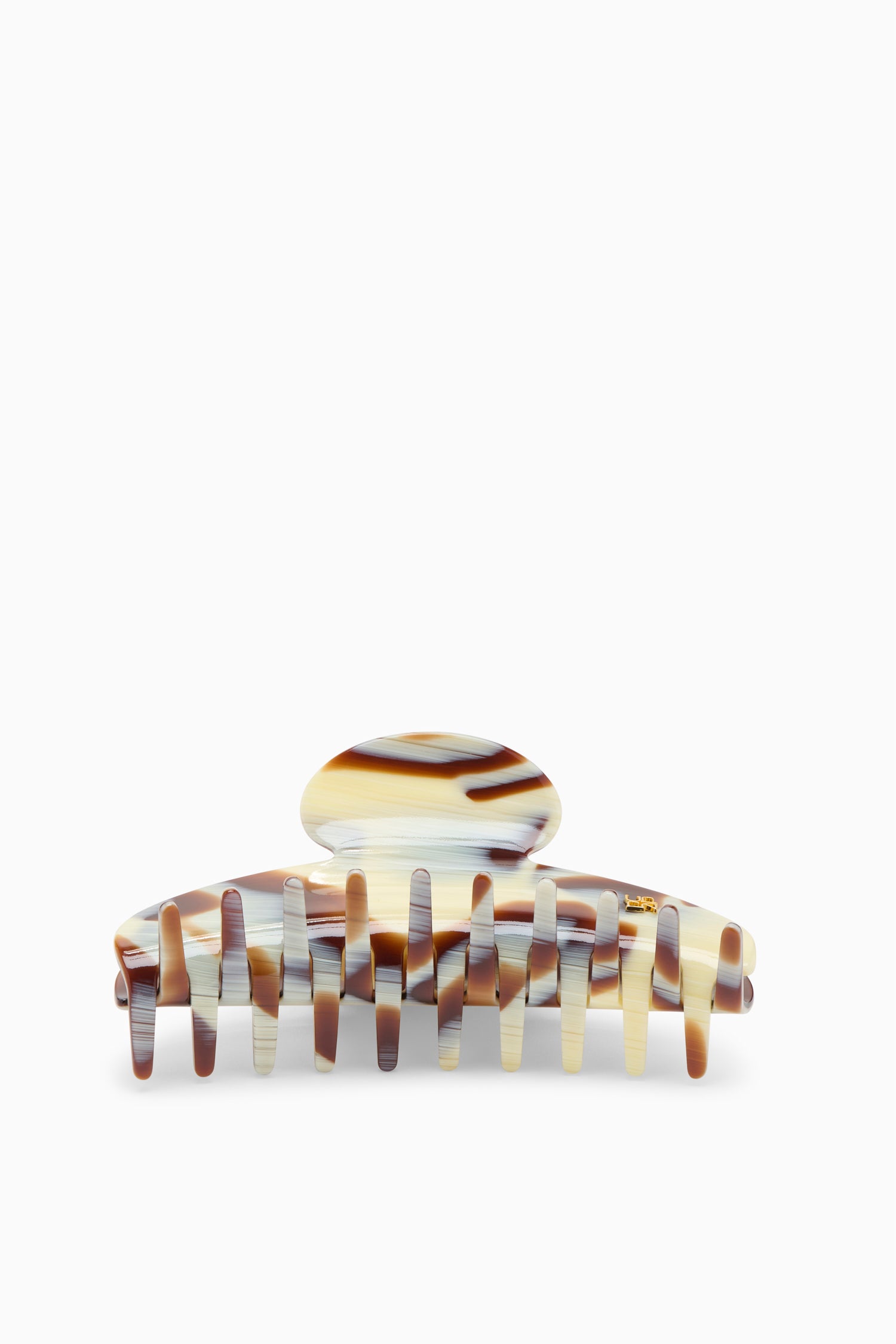 Ulla Johnson Akira Large Claw Clip - Horn