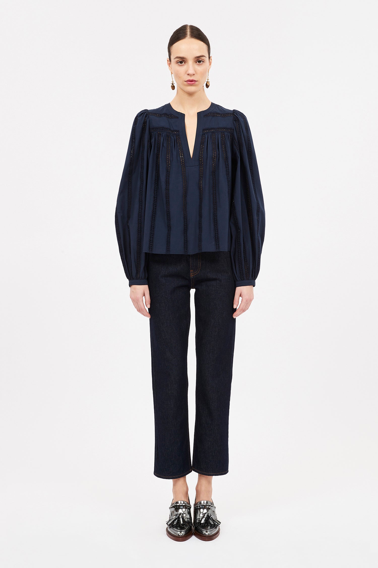 Ulla Johnson Rowan Blouse - Midnight