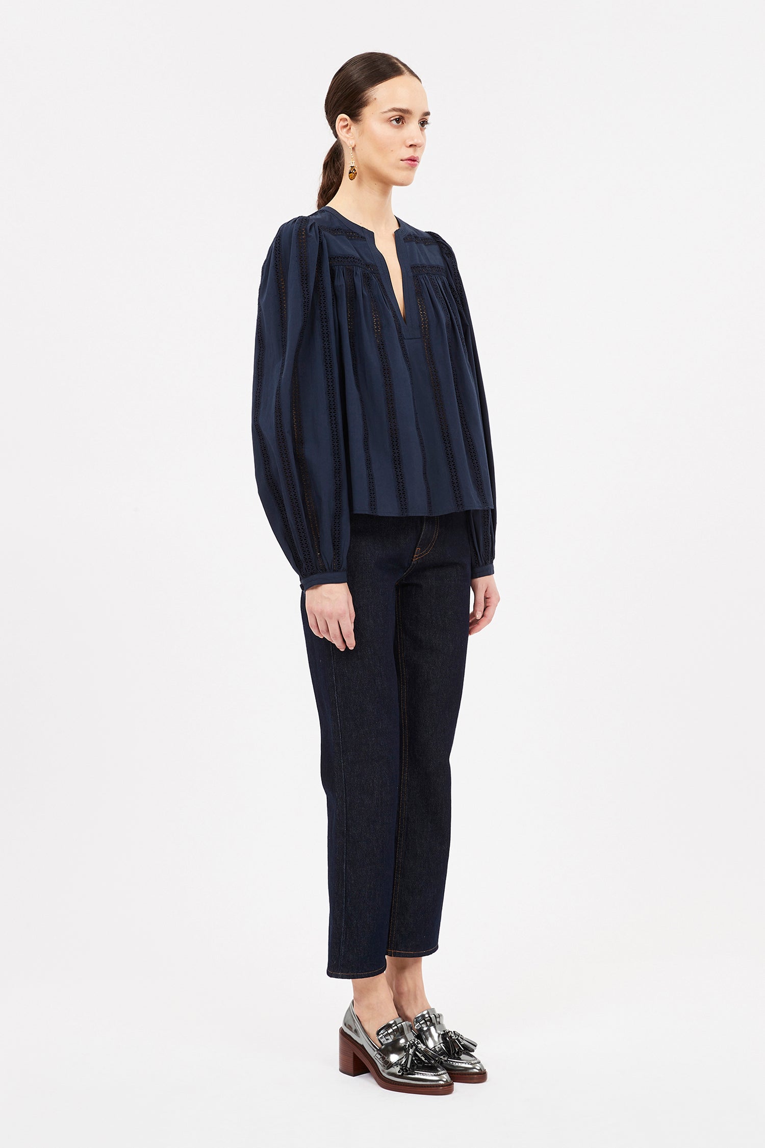 Ulla Johnson Rowan Blouse - Midnight