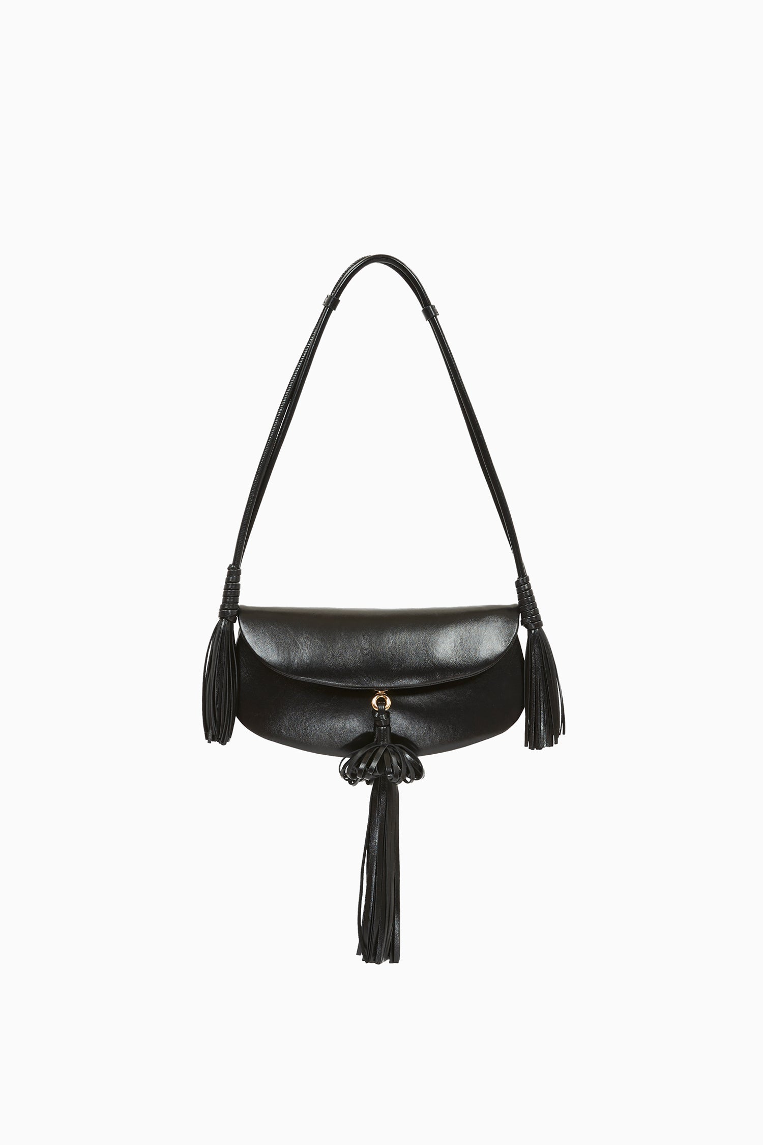 Paloma Tassel Flap Bag - Noir