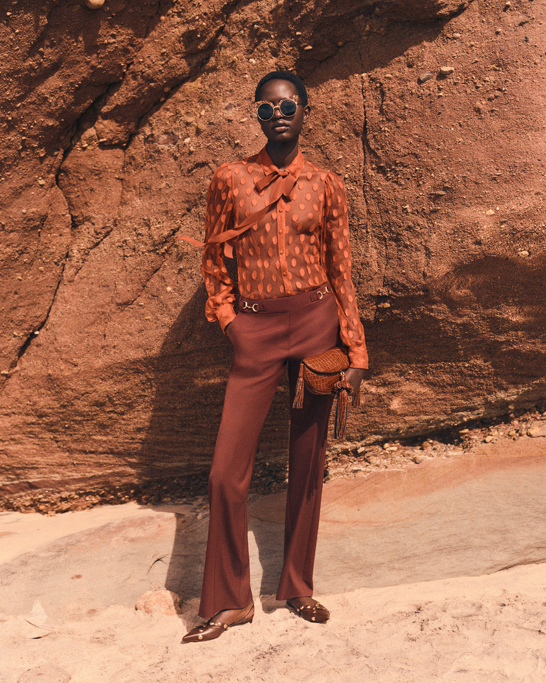 Ulla Johnson Quartier Mid&ndash;Rise Pants - Bordeaux