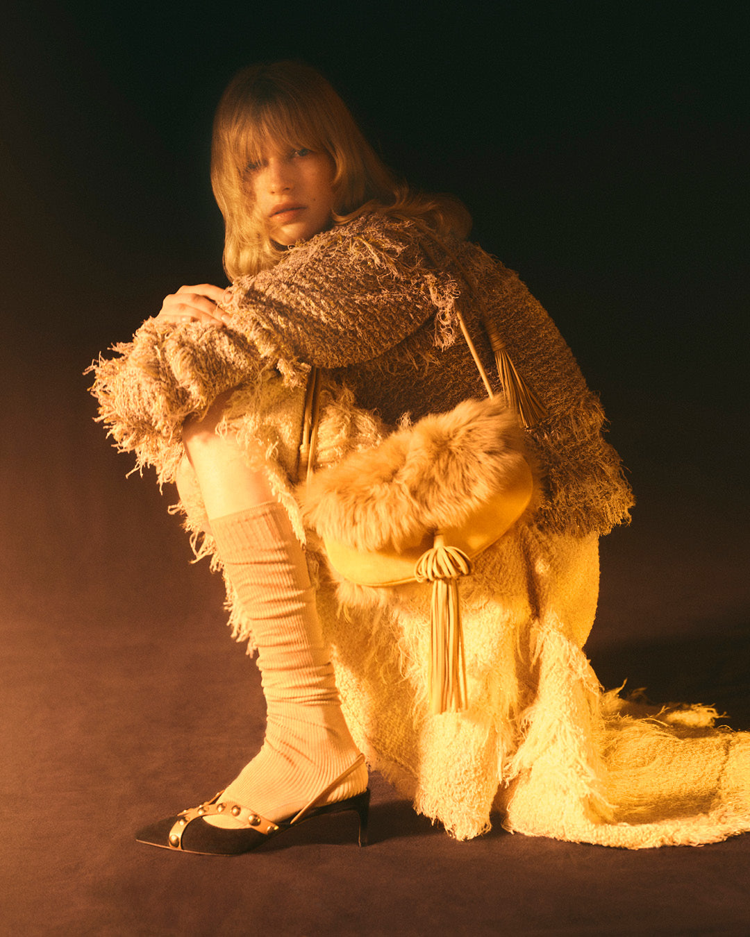 Ulla Johnson Paloma Tassel Flap Bag - Lotus