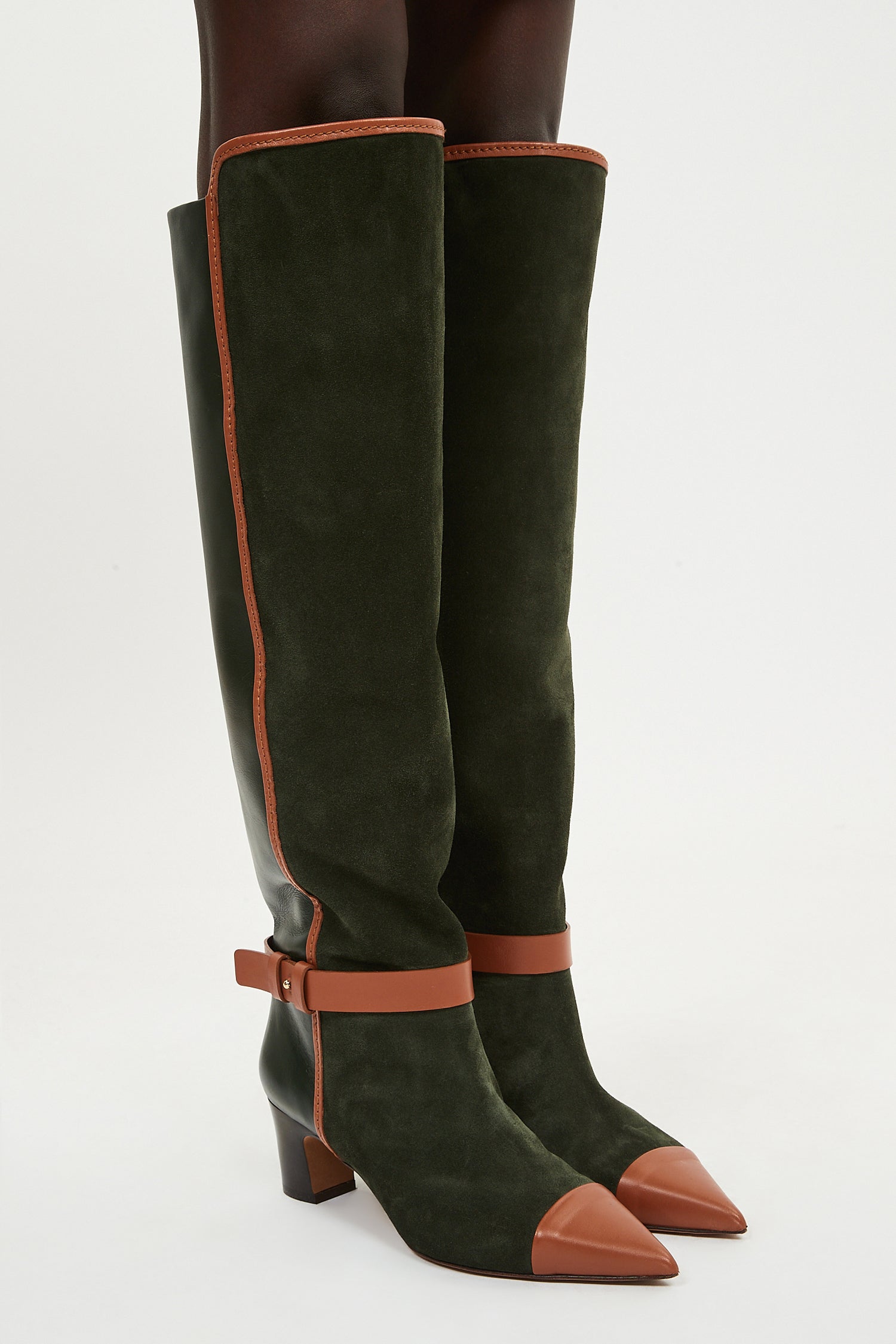 Ulla Johnson Kiki Patchwork Boot - Militaire Mixte