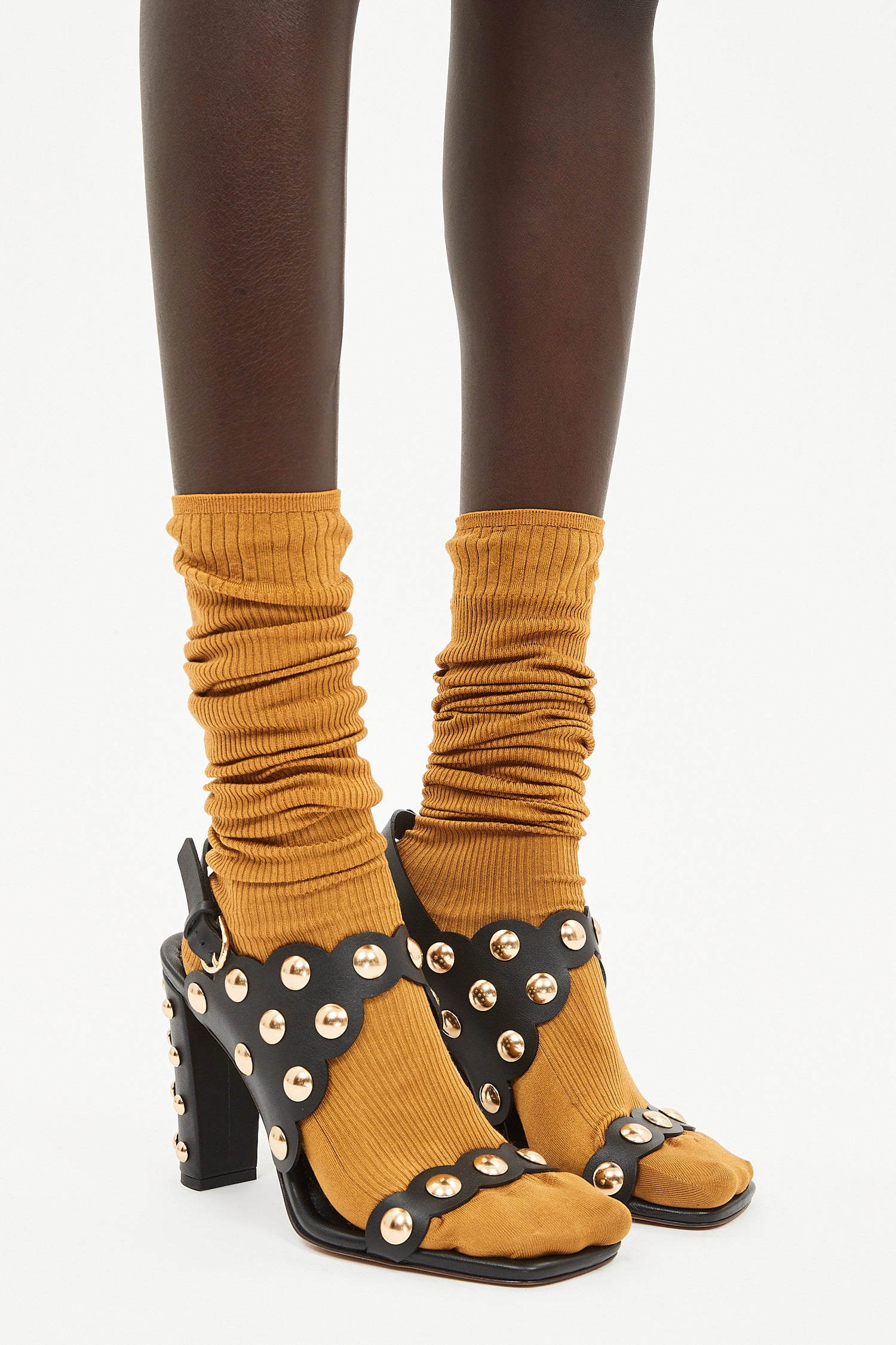 Vendome Studded High Heel - Noir