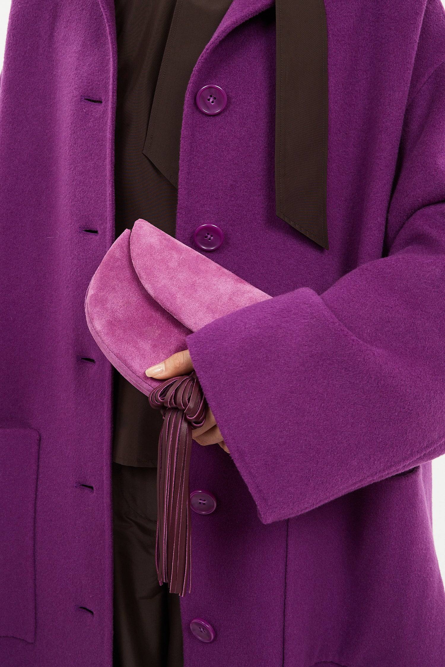 Ulla Johnson Paloma Tassel Flap Bag - Orchid