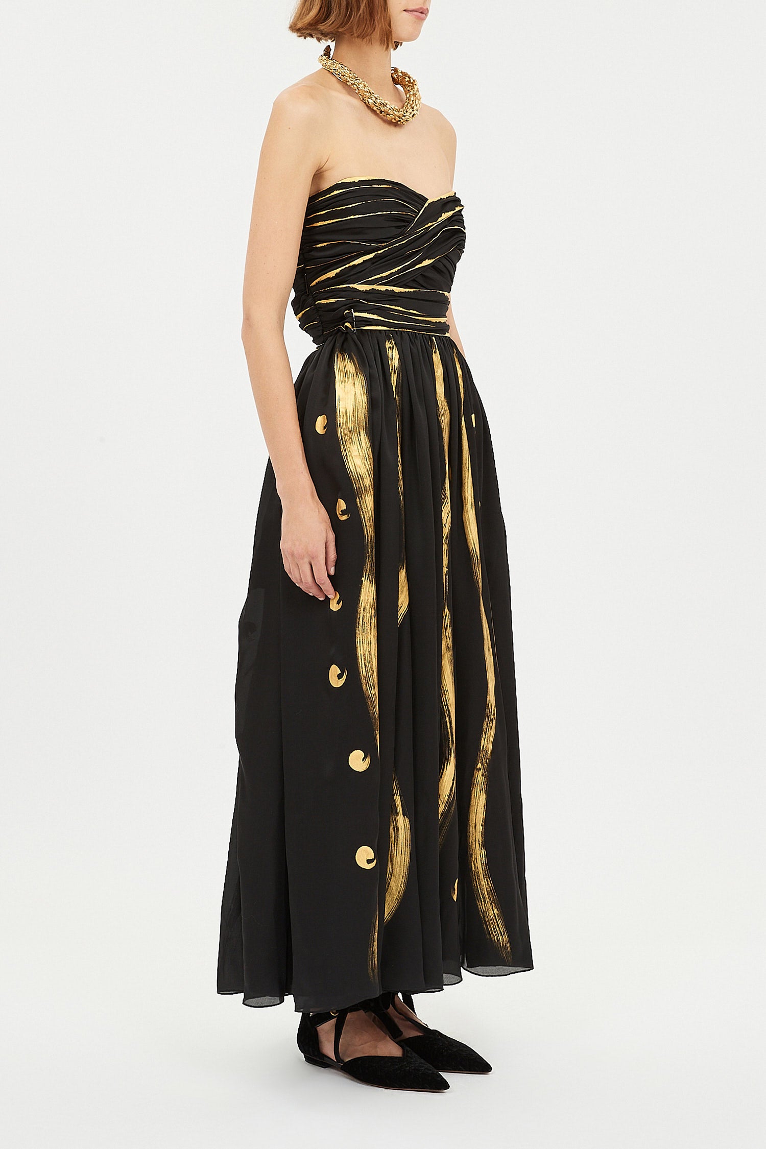 Anastasia Hand Painted Gown - Gild
