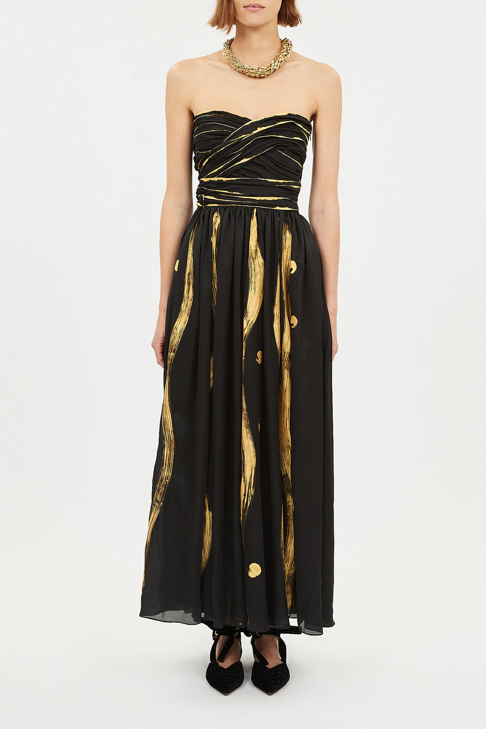 Anastasia Hand Painted Gown - Gild