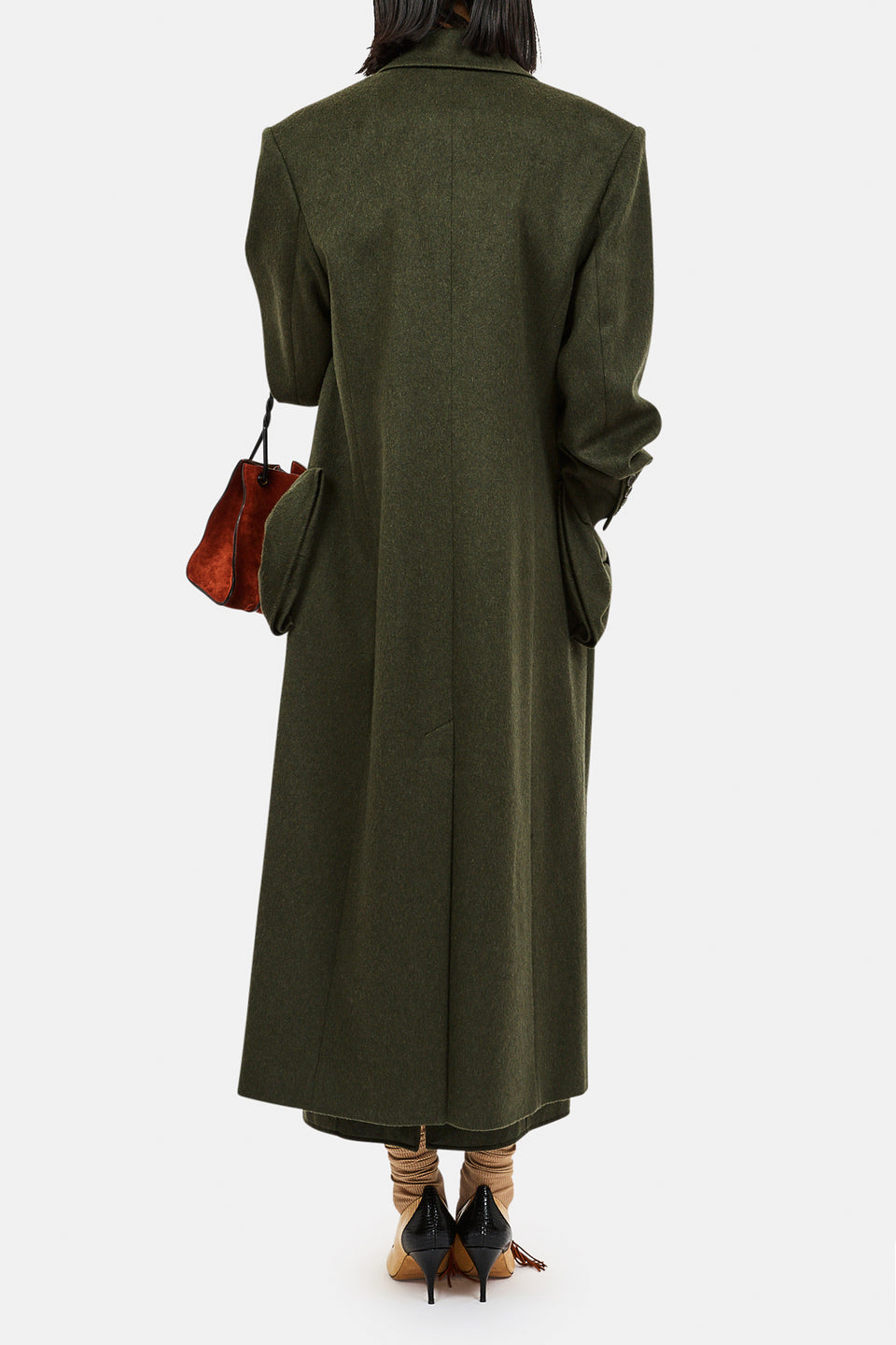 Corin Wool Coat with Bows - Willow