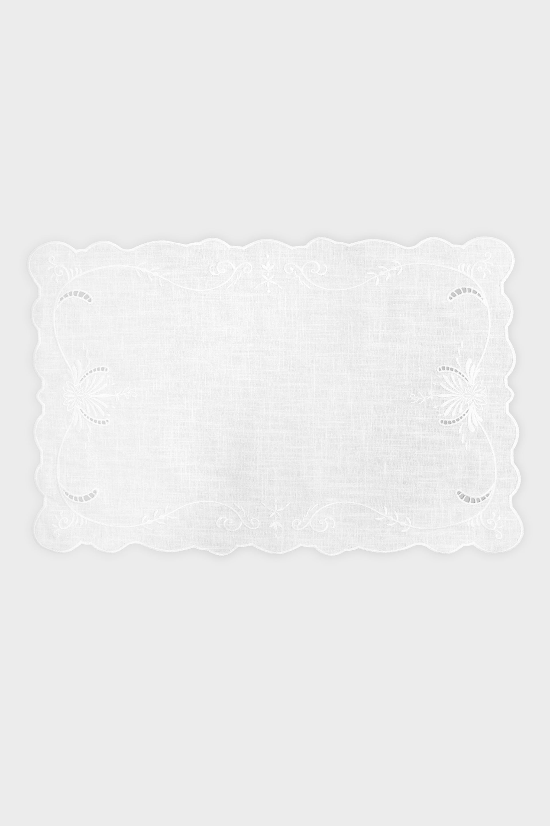 Ulla Johnson Embroidered Placemat - Cowrie