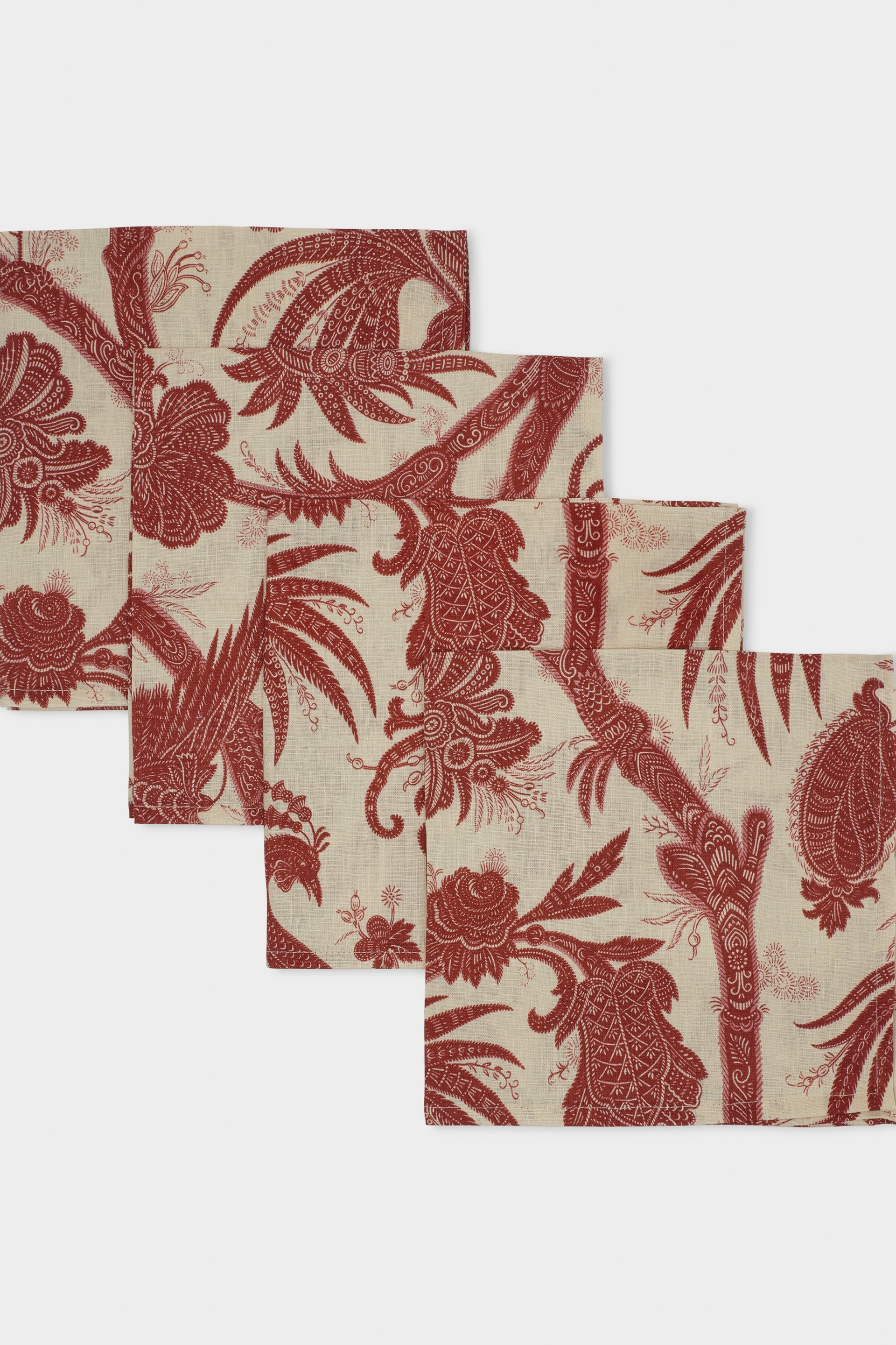 Ulla Johnson Napkin Set - Bordeaux Floral