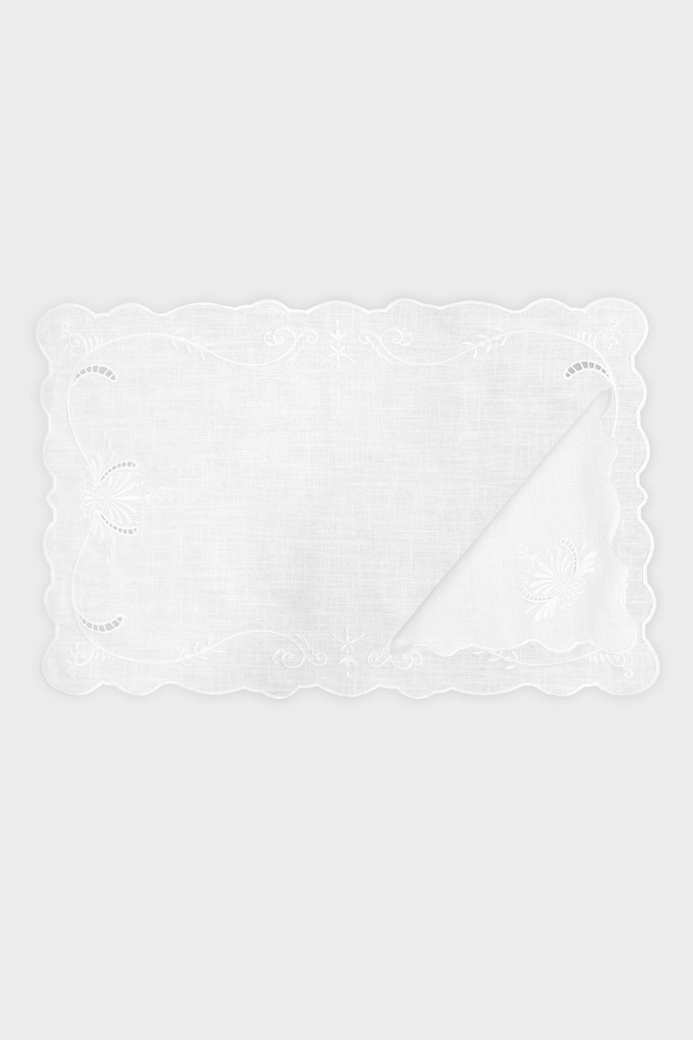 Ulla Johnson Embroidered Placemat - Cowrie