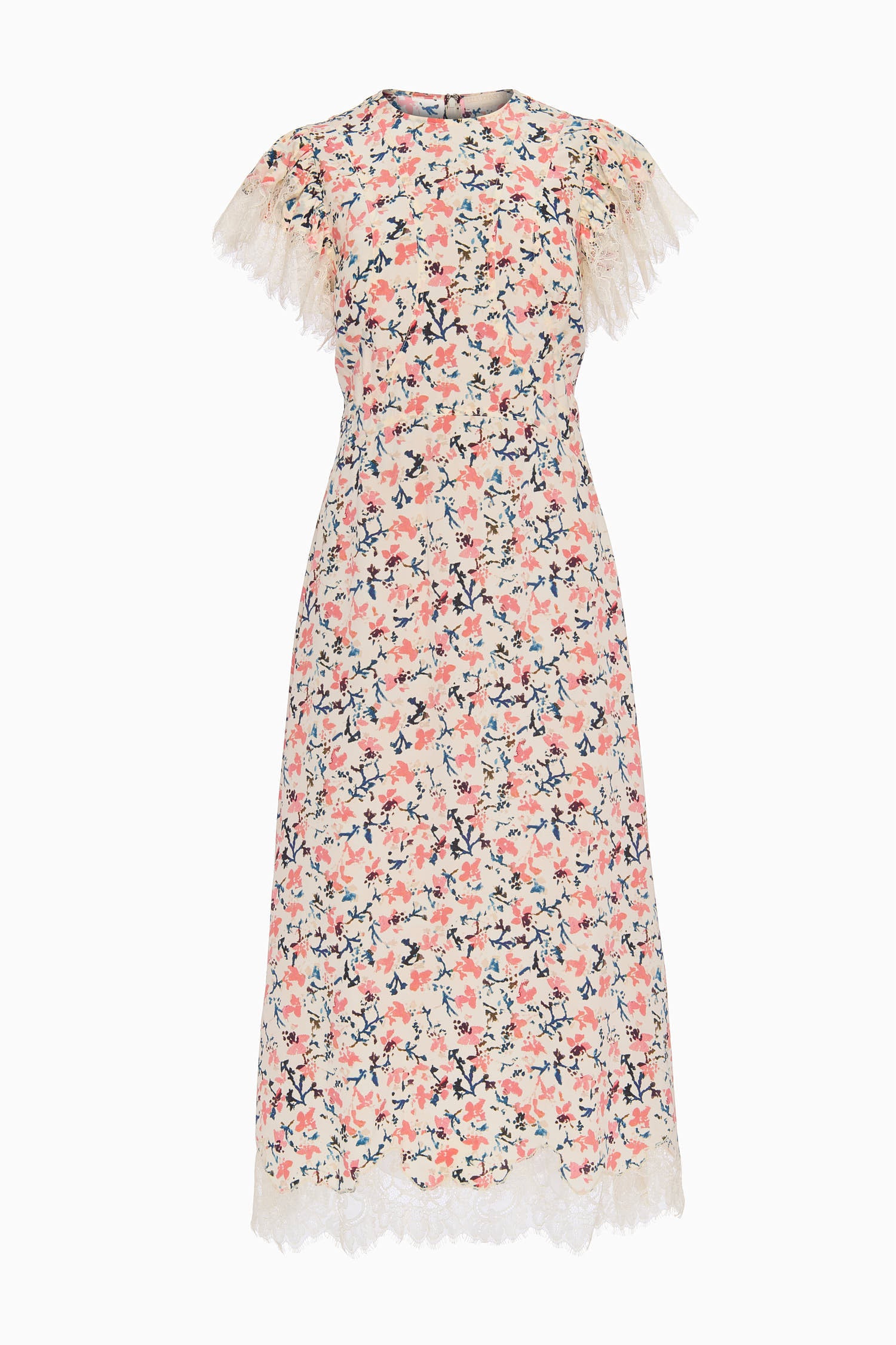 Renee Cape Sleeve Dress - Plumeria