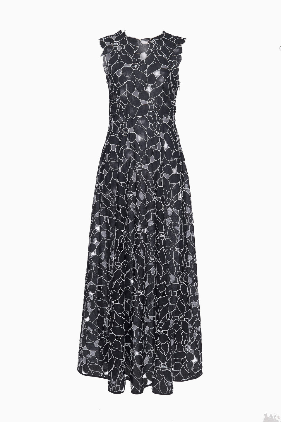 Kiana Sleeveless Long Dress - Noir