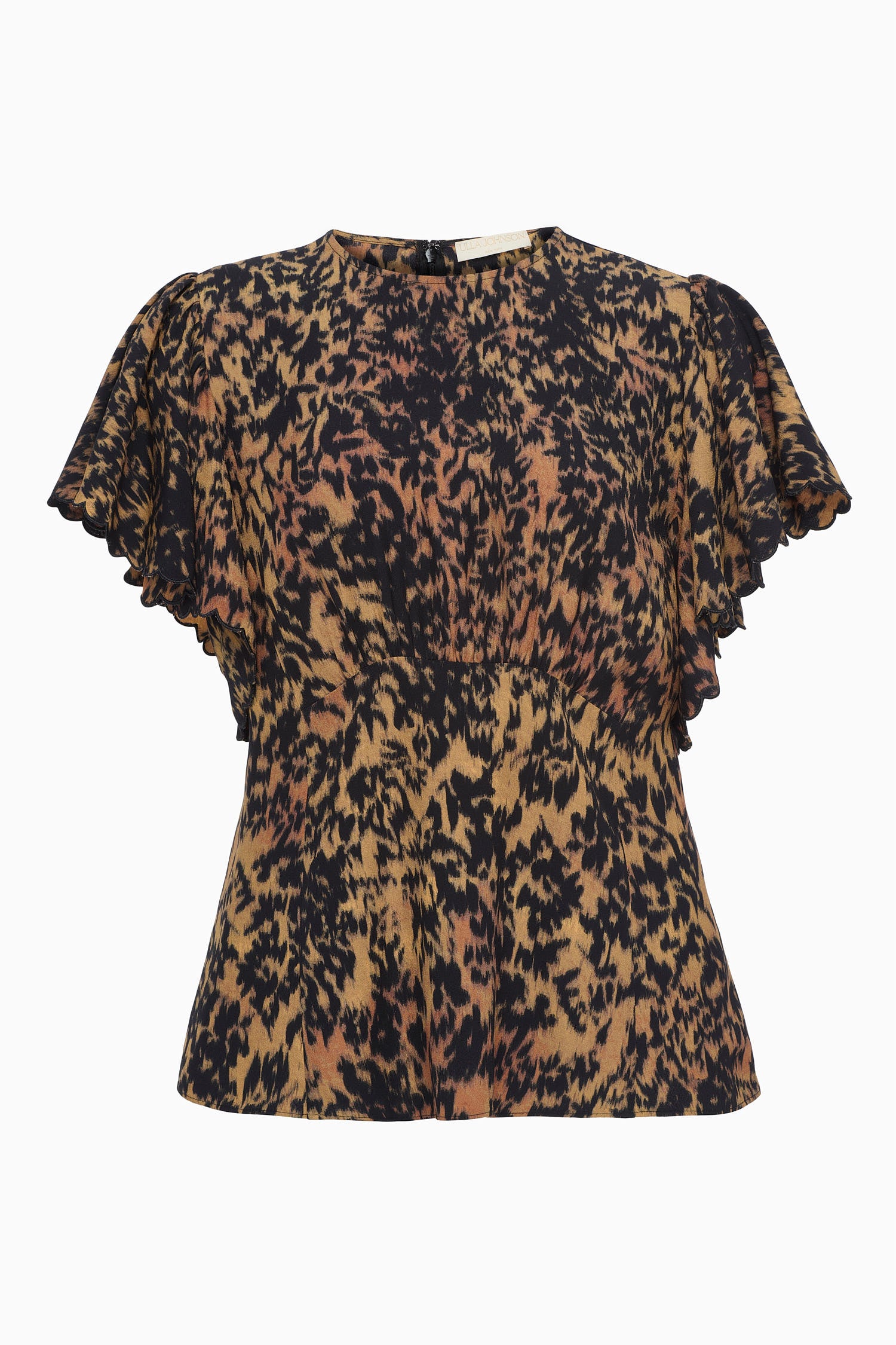 Nejma Flutter Sleeve Blouse - Savannah