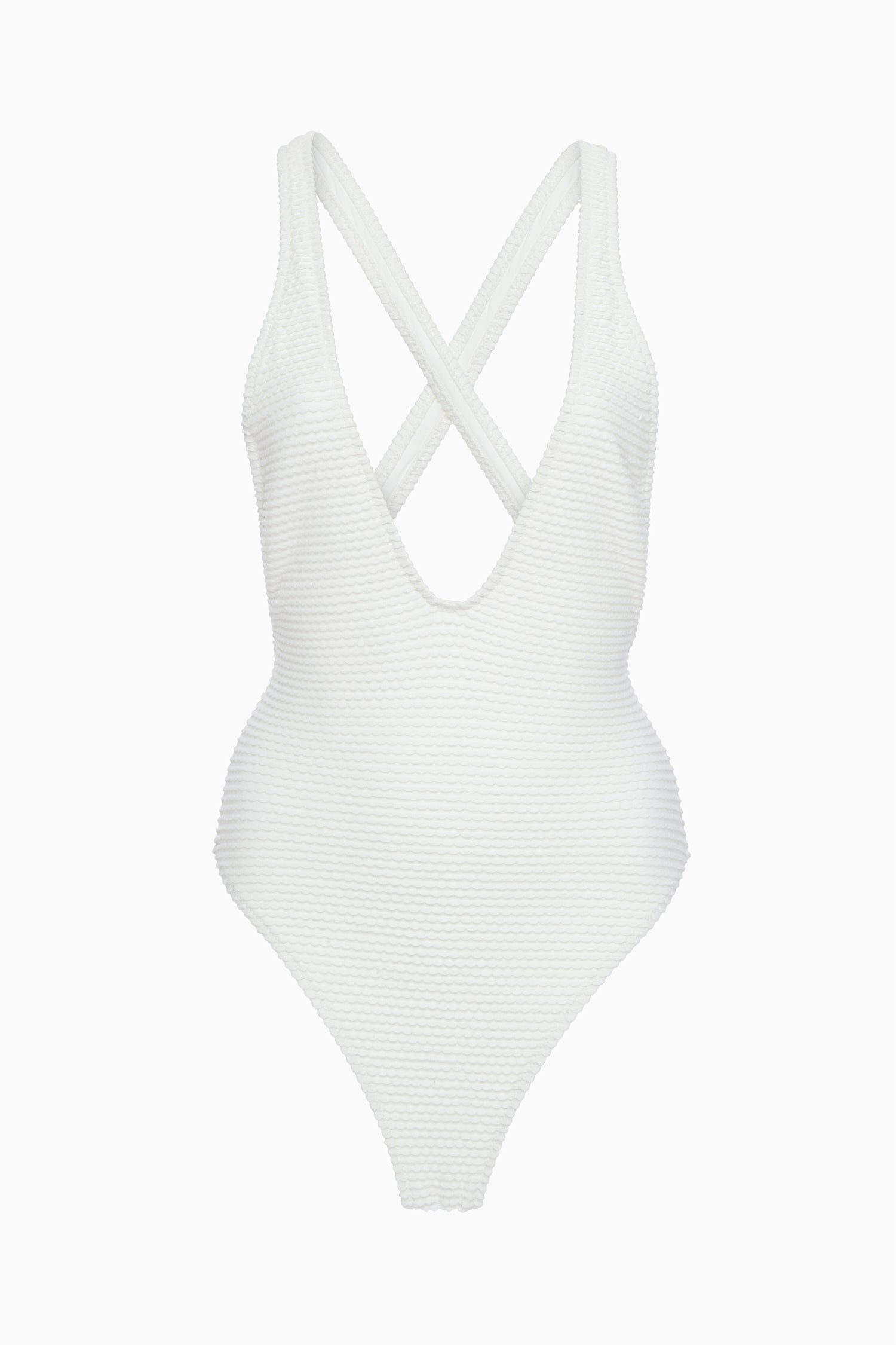Kaia High Cut Maillot - Shell