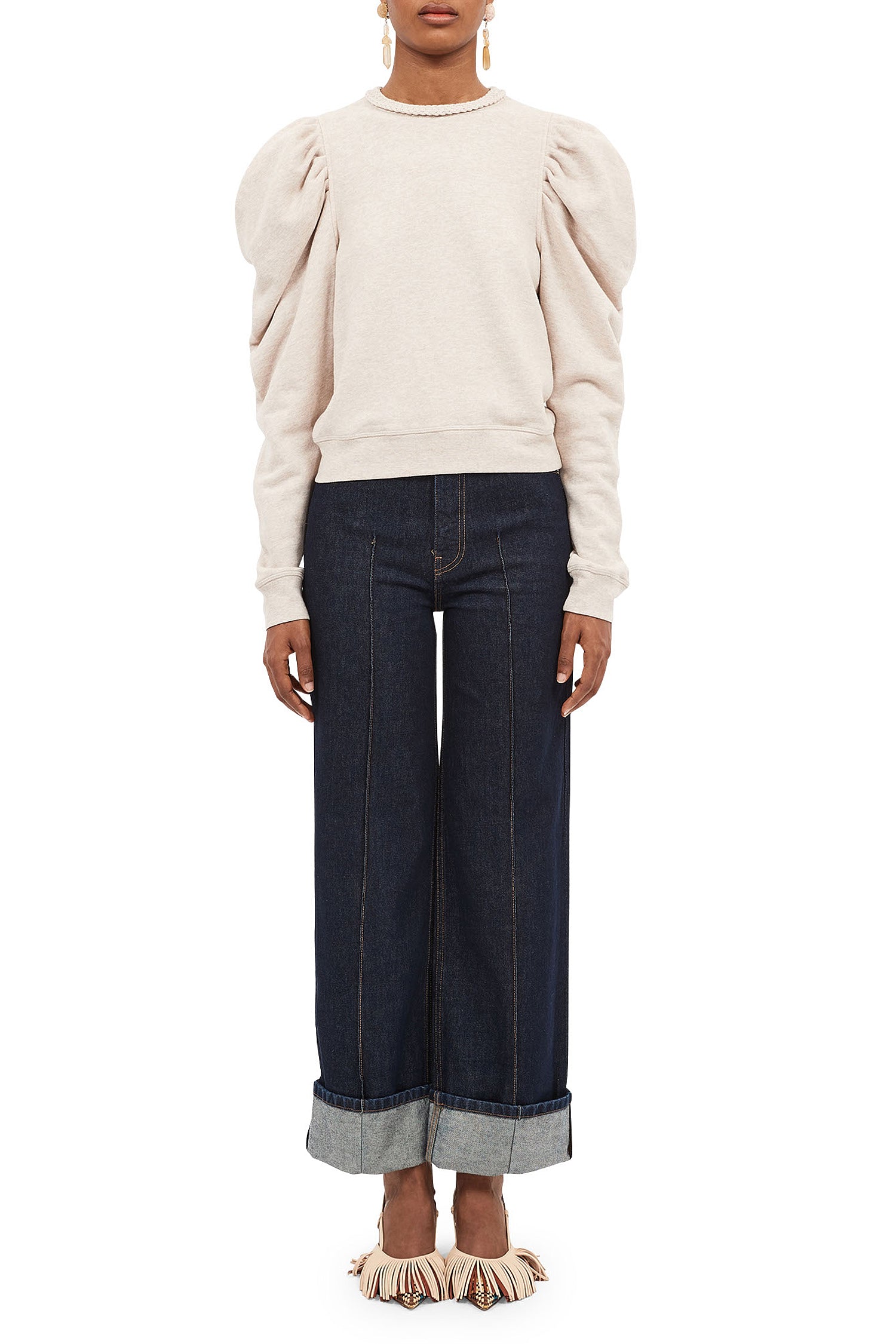 Ulla Johnson Drew Pullover - Oatmeal Melange