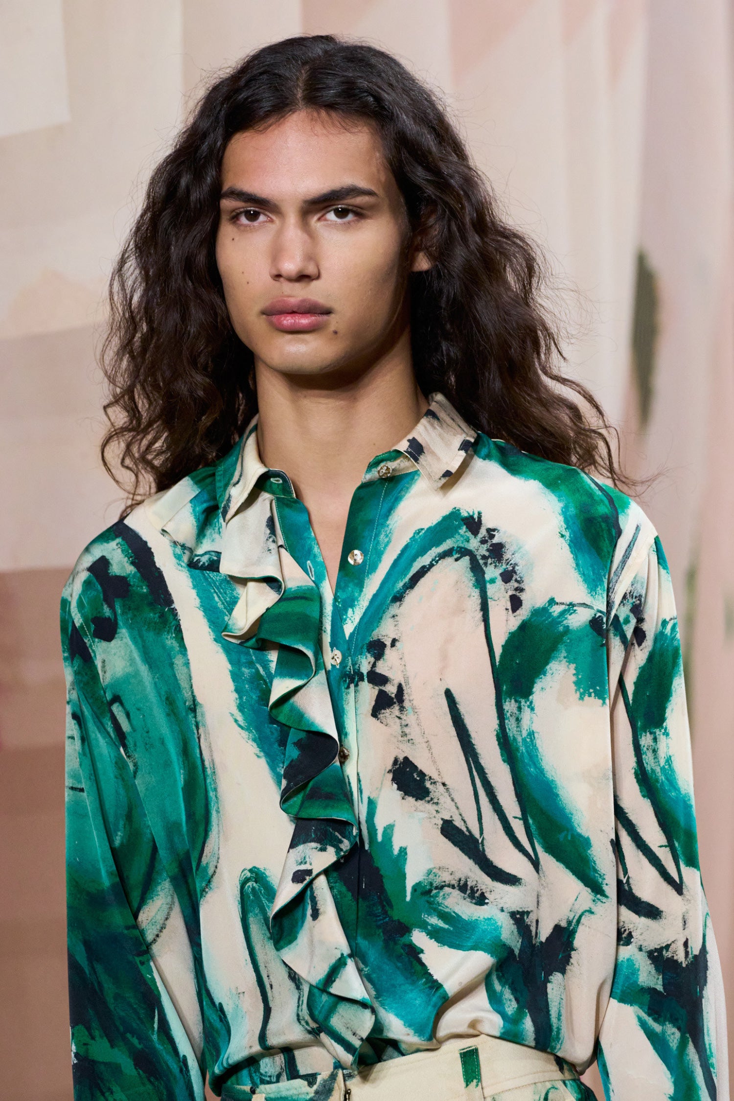 Study Blouse - Portrait In Green
