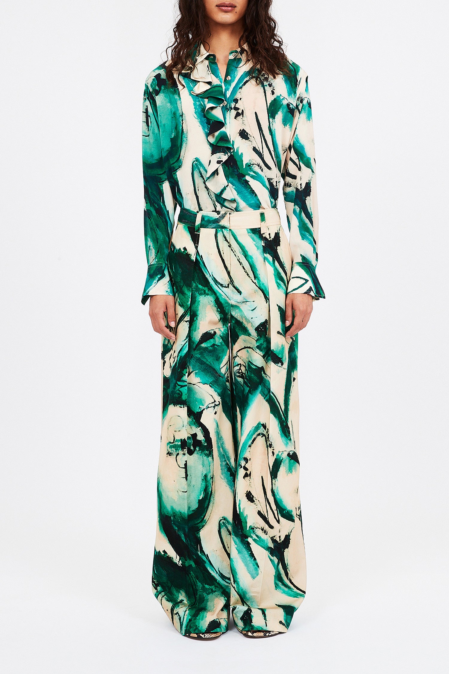 Ulla Johnson Mitchell Pant - Portrait In Green