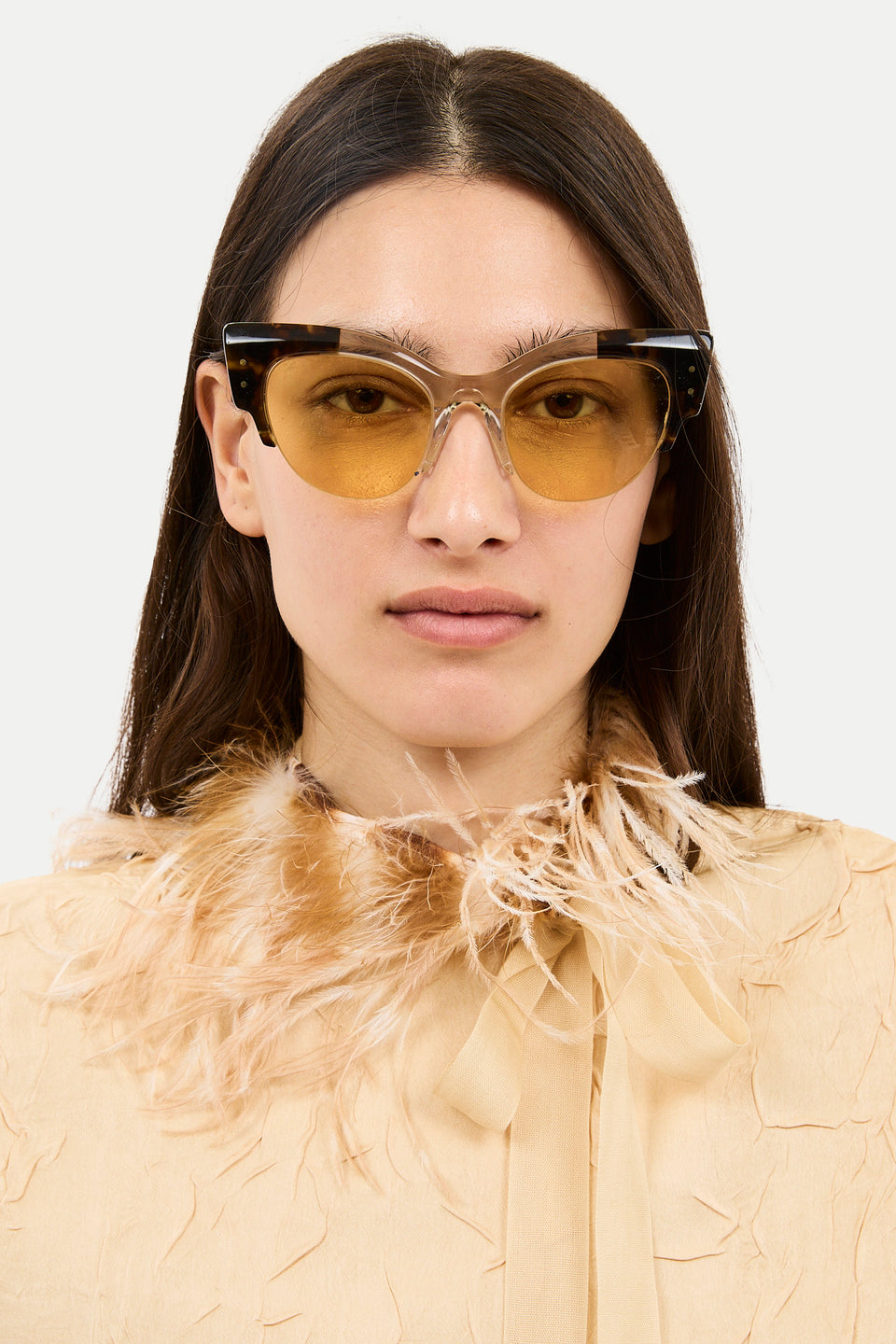 Marius Cat Eye Sunglasses - Crystal Tortoise