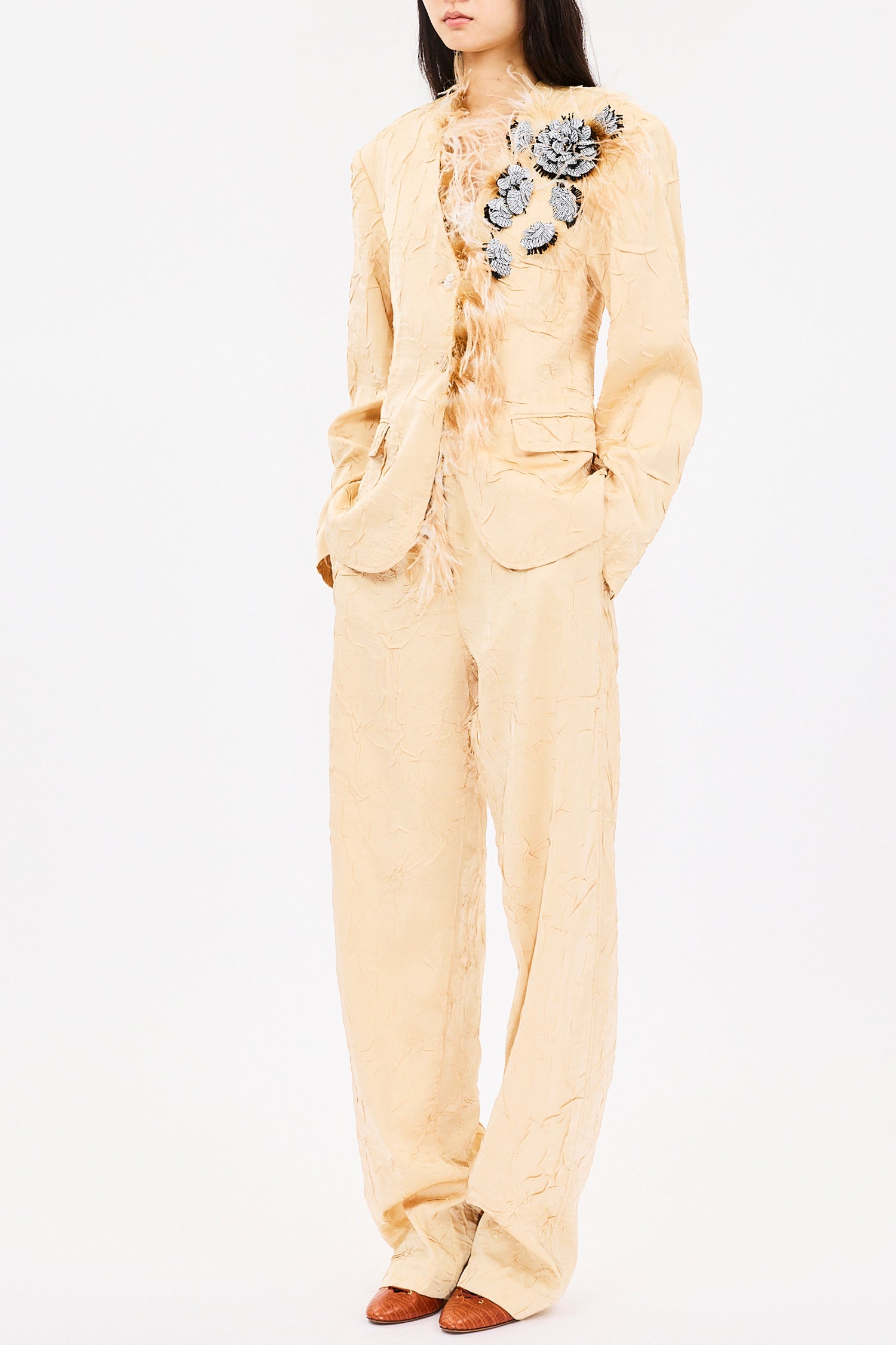 Otto Jacket with Embroidery - Driftwood