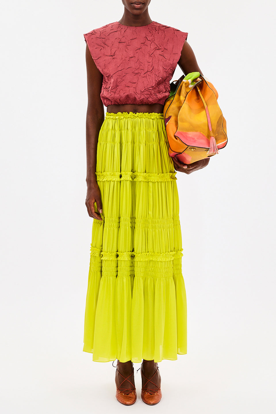 Virginie Skirt - Chartreuse