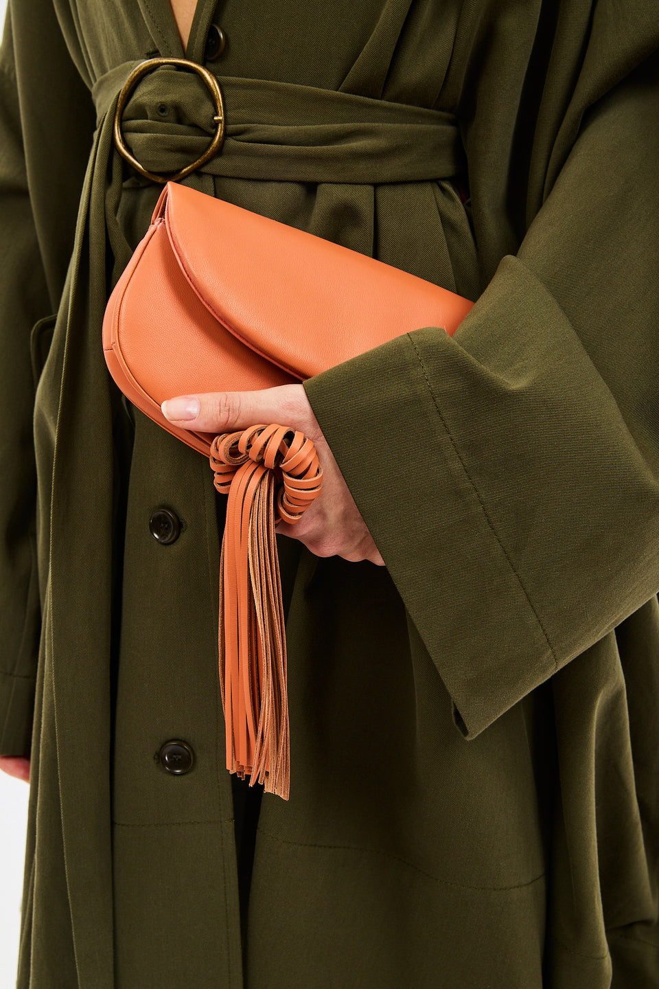 Paloma Tassel Flap Bag - Rose