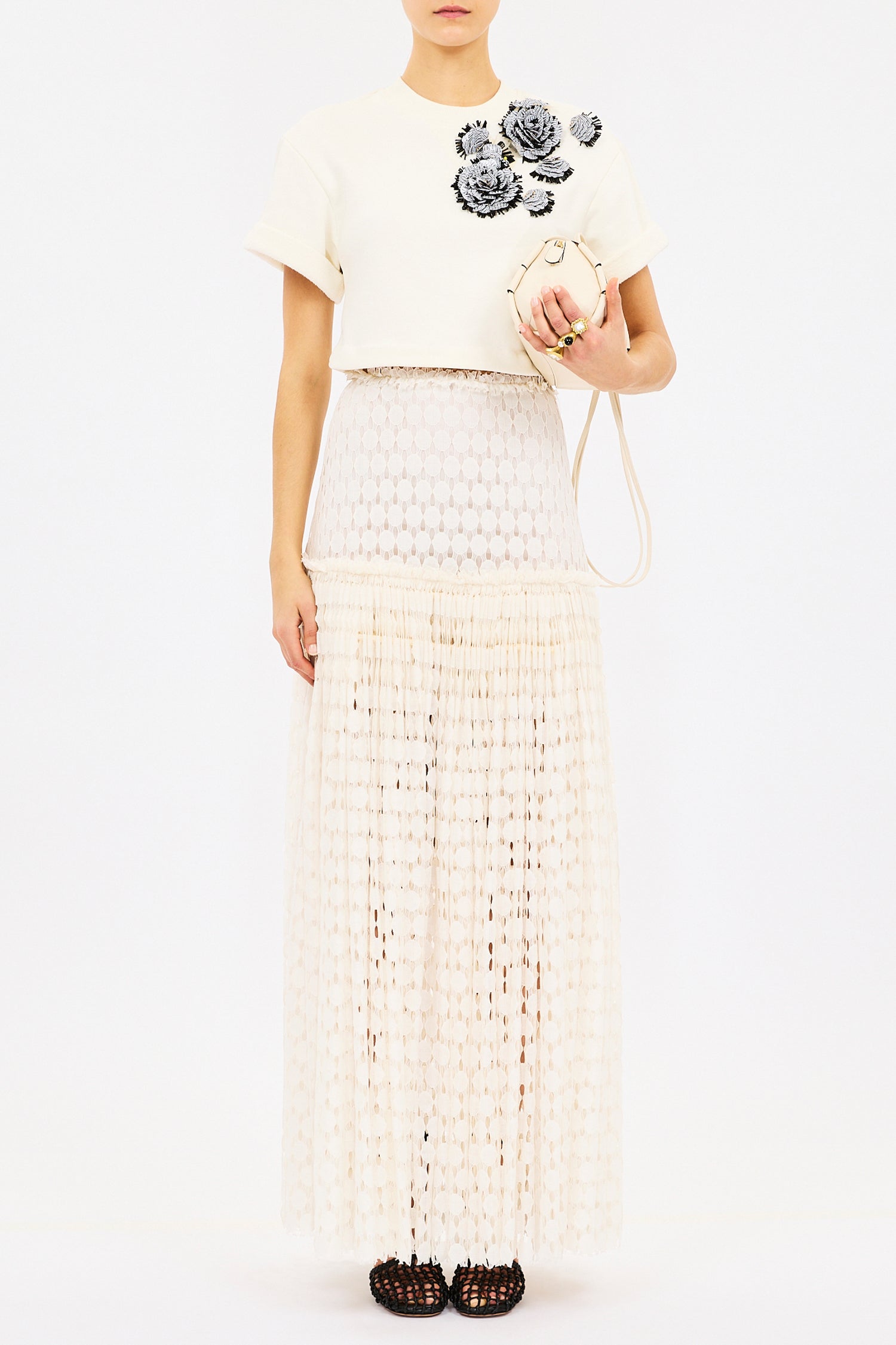 Aris Skirt - Chalk