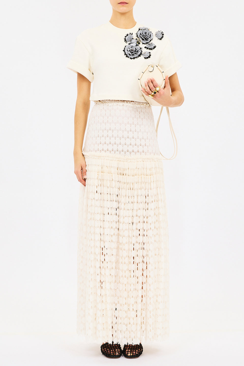 Aris Skirt - Chalk