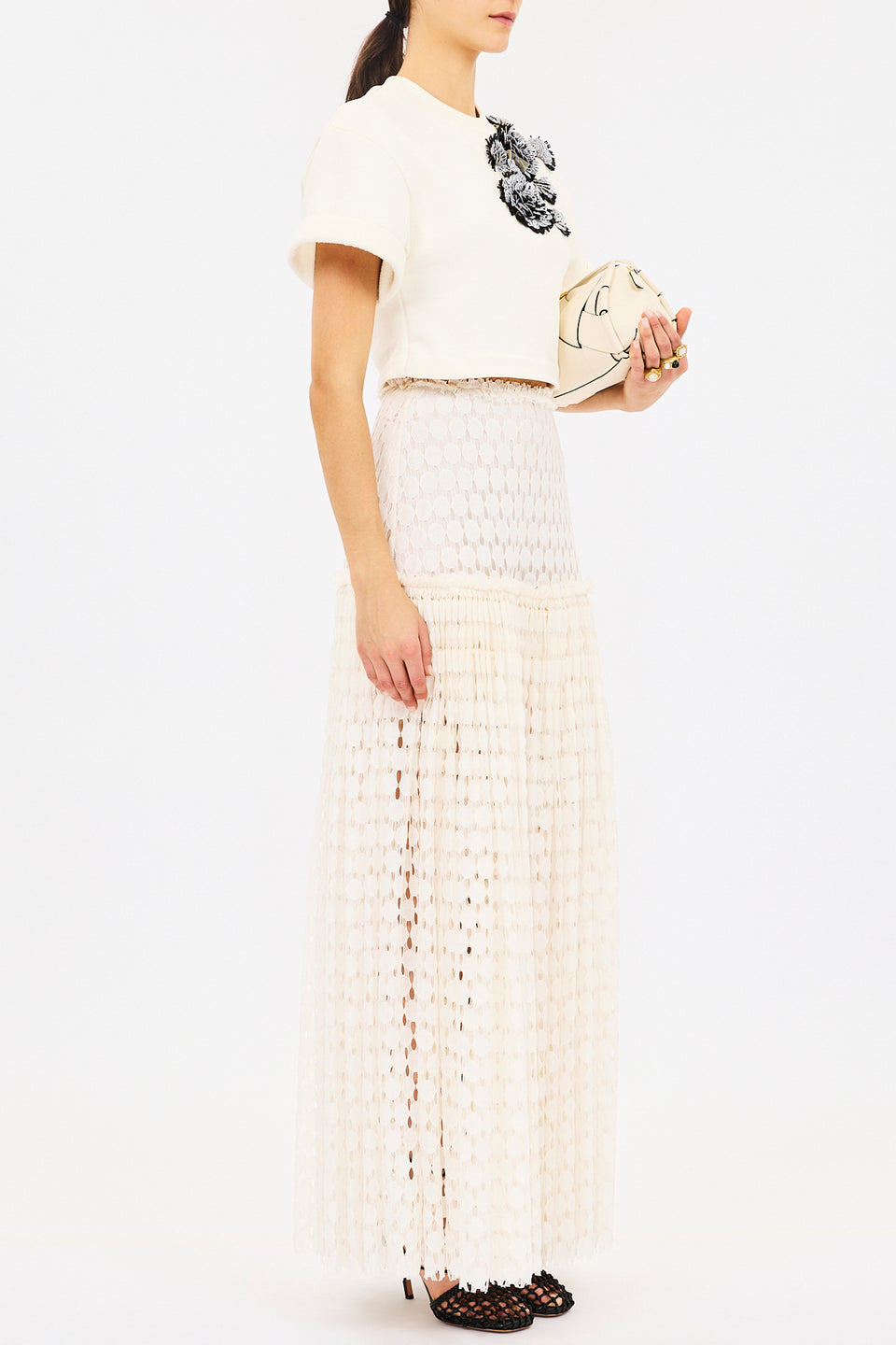 Aris Skirt - Chalk