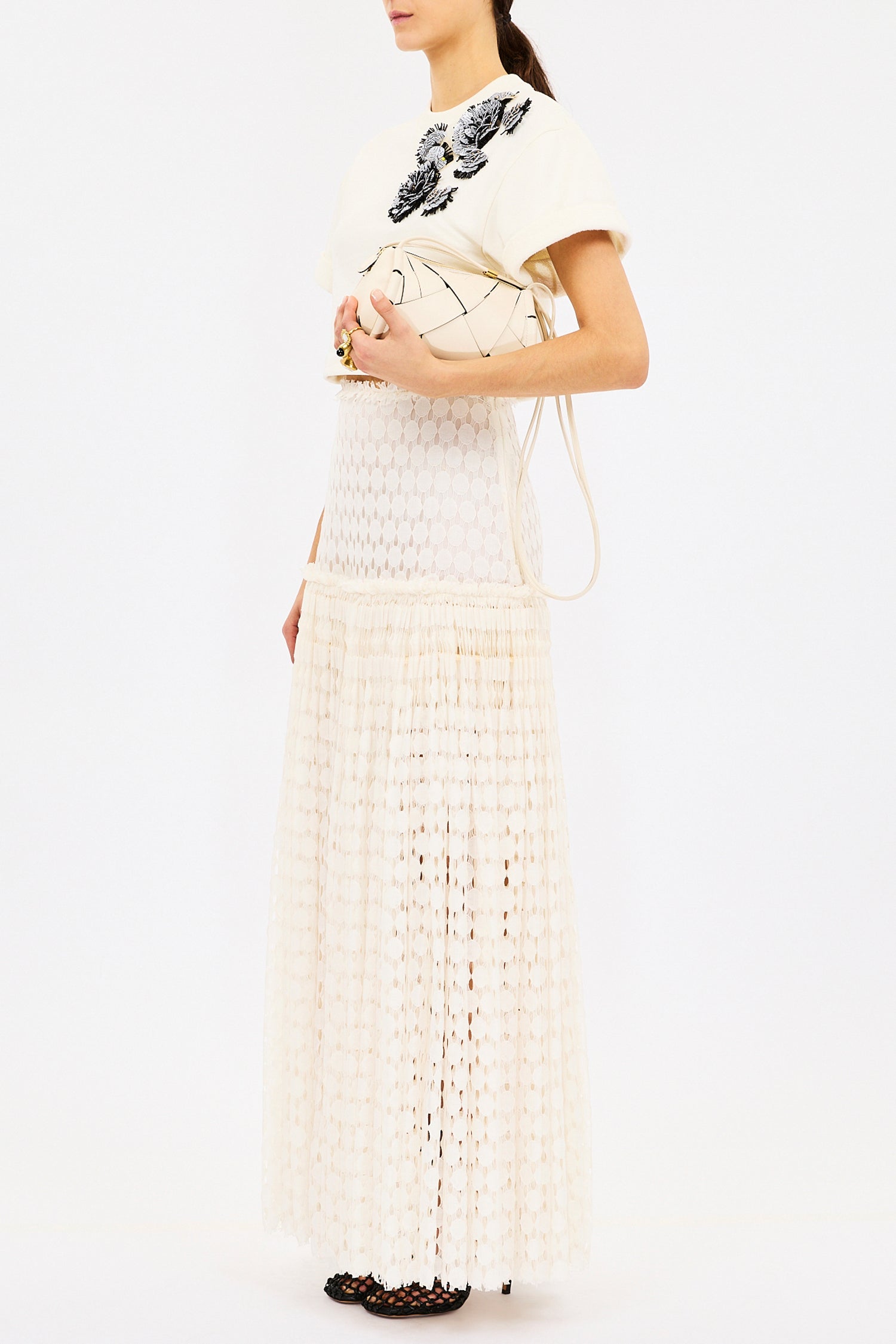 Aris Skirt - Chalk