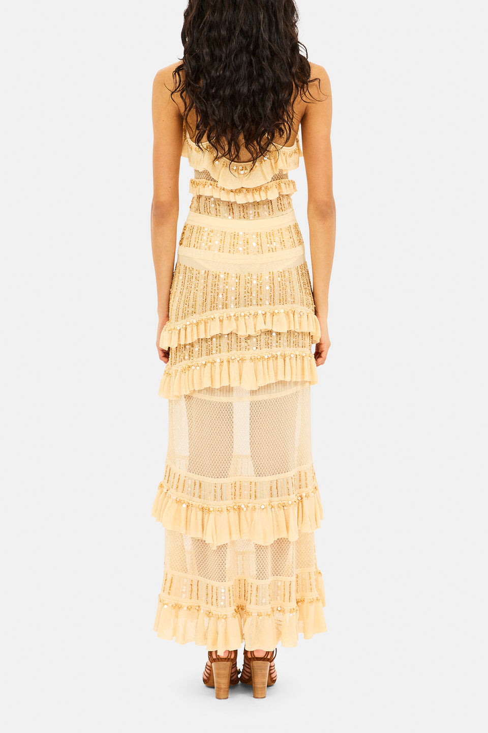 Nico Ruffle Knit Bodysuit - Cowrie