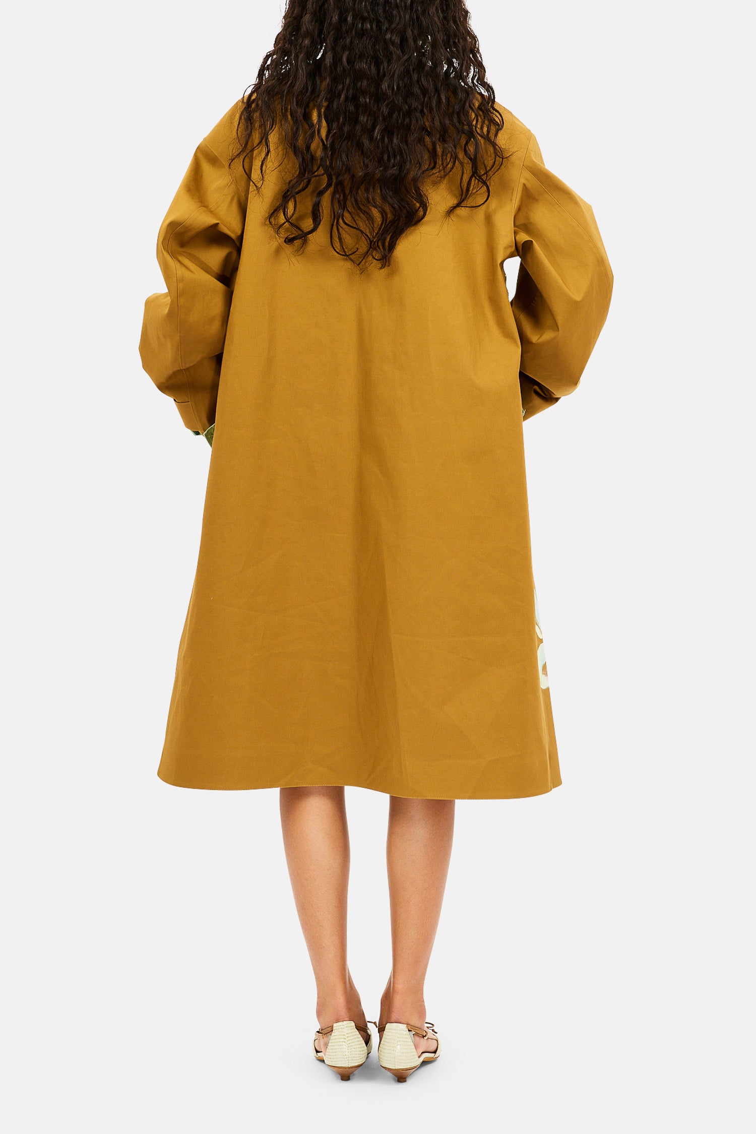 Ulla Johnson ⁣⁢Trench-Coat Cadogan Peint À La Main - Kaki⁤⁣