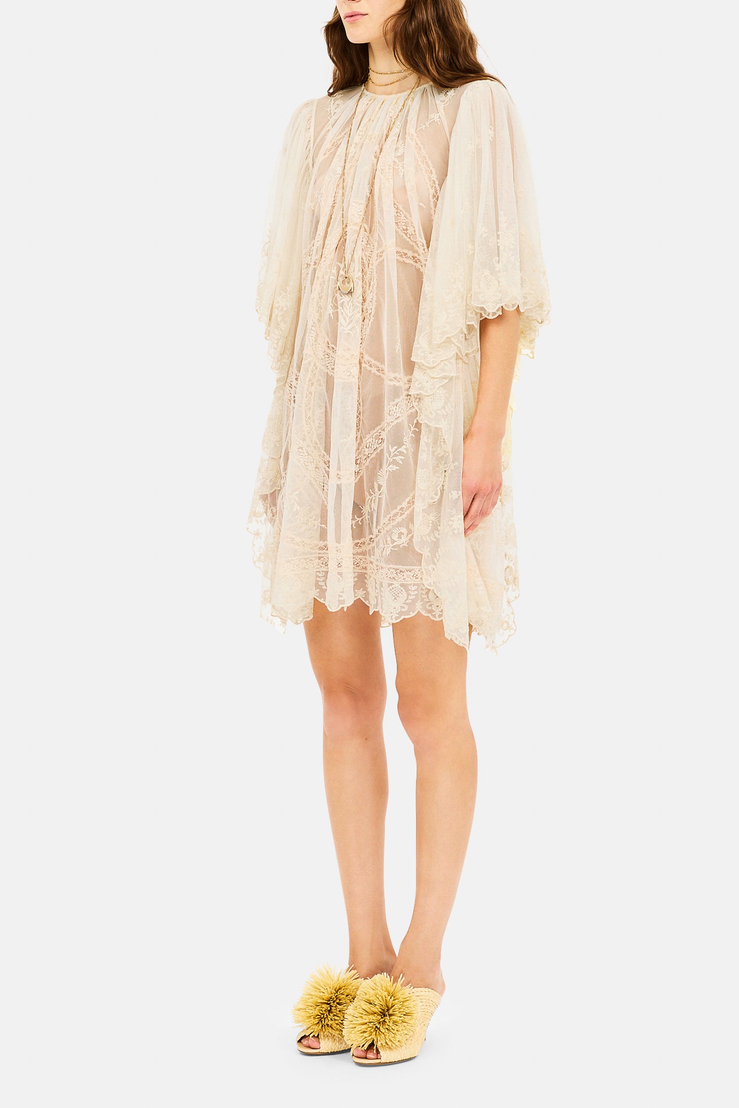 Ulla Johnson ⁣⁢Grazia Minikleid – Perle⁤⁣