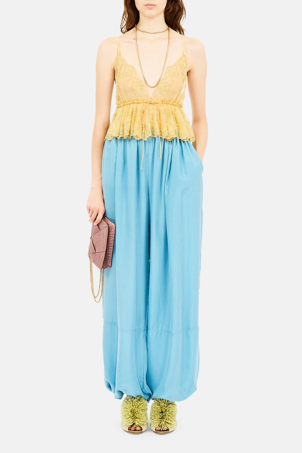 ⁣⁢Pantaloni Rosen Con Coulisse - Blu⁤⁣