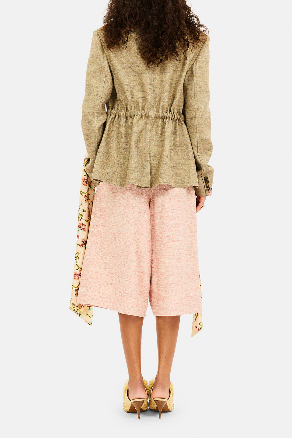 Amandine Pleated Culotte - Rosewood