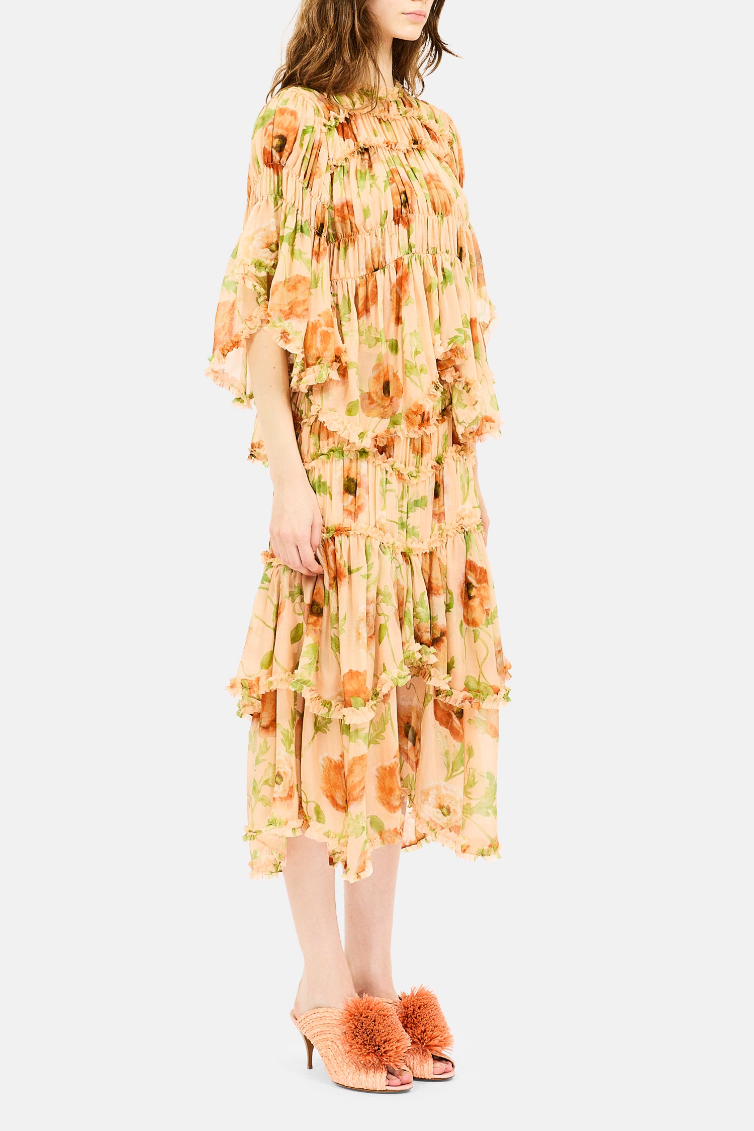 Ulla Johnson ⁣⁢Lenore Jupe midi à étages - Rosaline⁤⁣