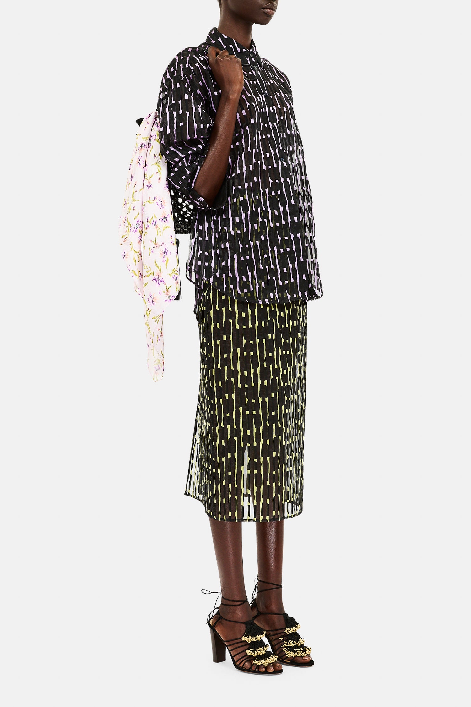 Ulla Johnson Merrill Pencil Midi Skirt - Solaris