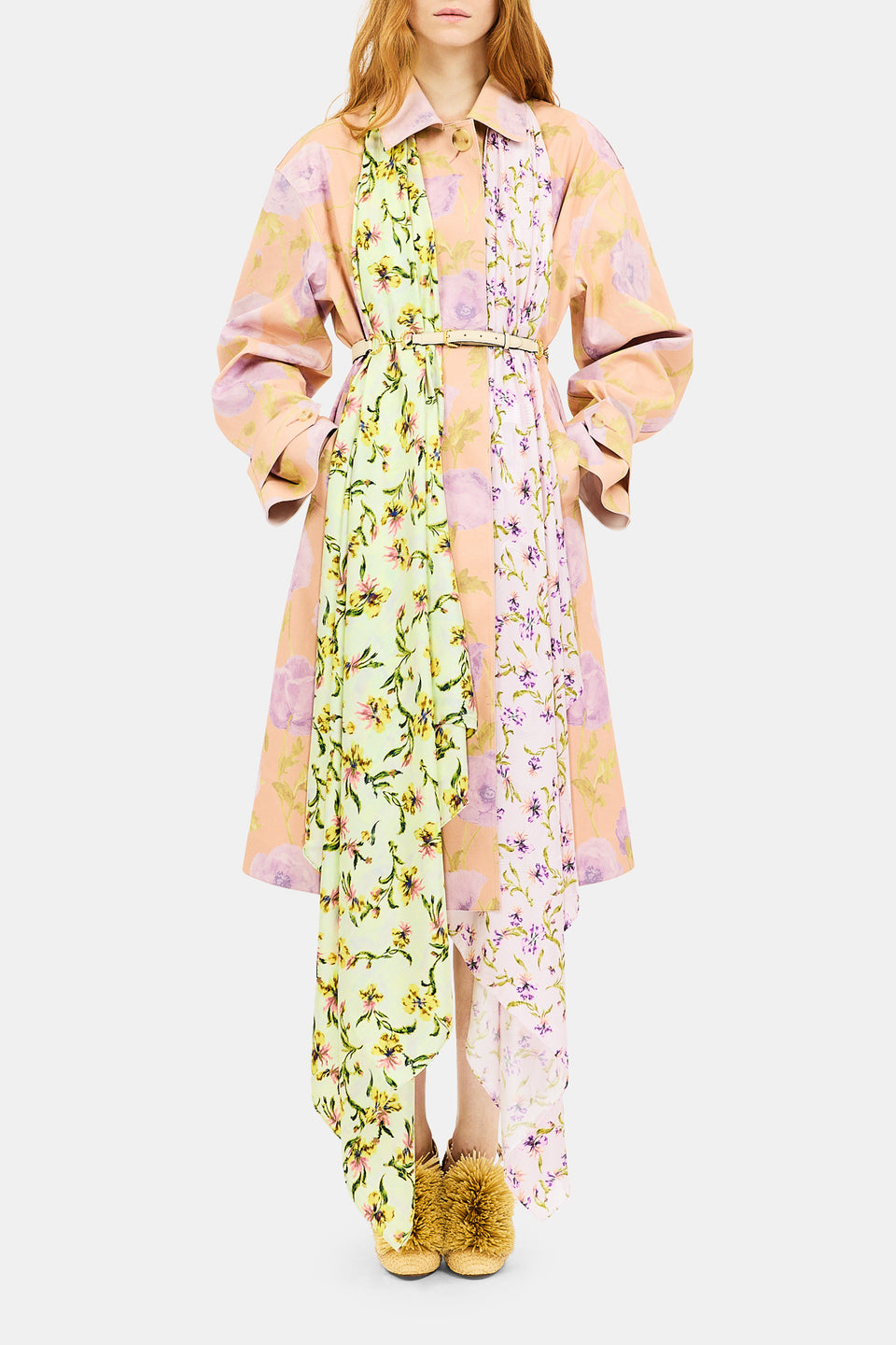 ⁣⁢Trench-Coat Imprimé Cadogan - Blush Poudré⁤⁣