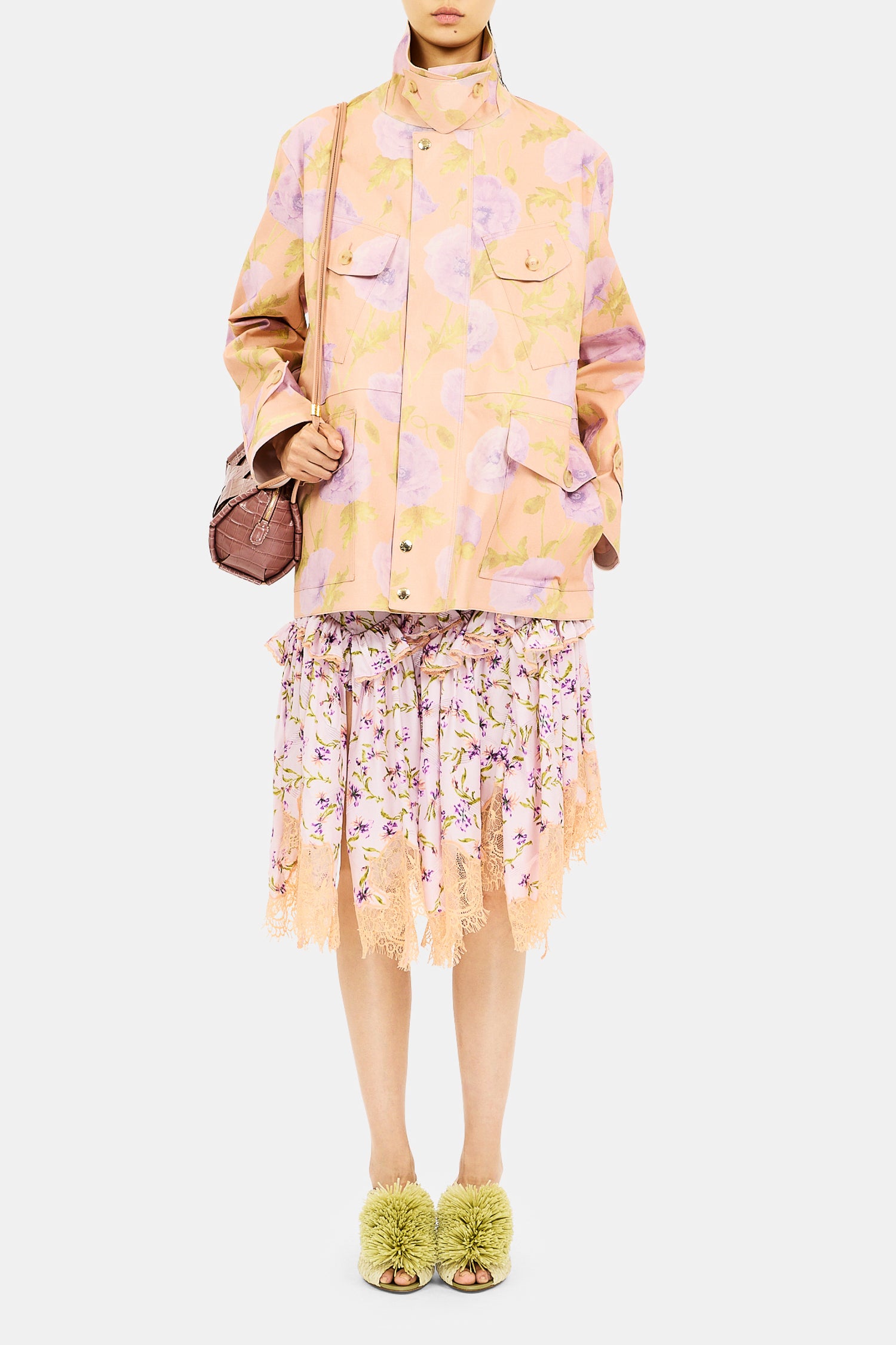 Ulla Johnson ⁣⁢Isolina Jupe midi à volants - Héliotrope⁤⁣