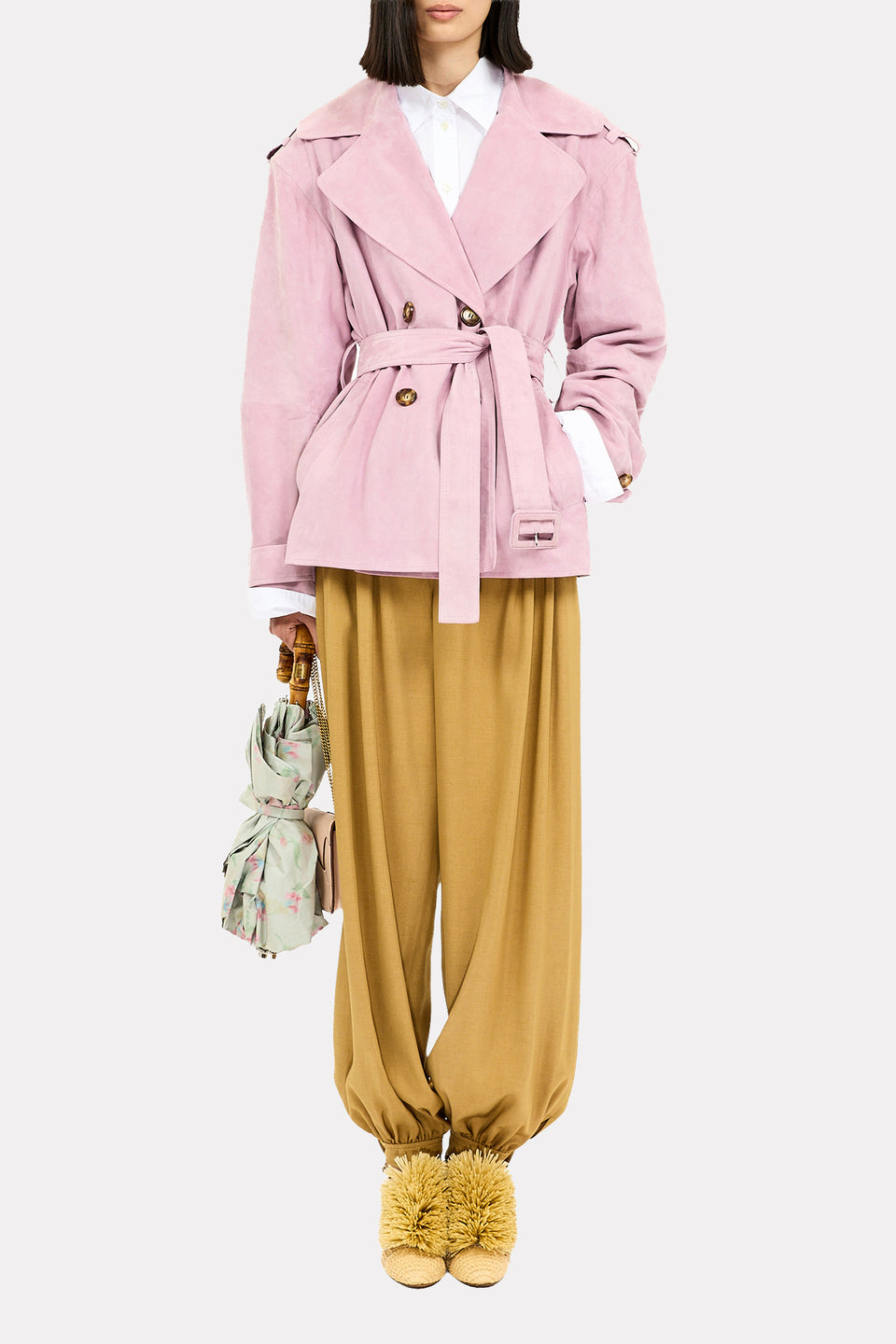 ⁣⁢Corinne Jacke mit Gürtel - Wisteria⁤⁣