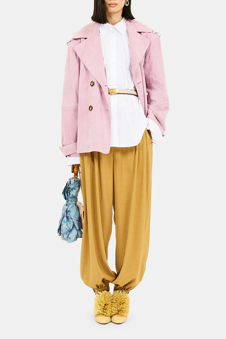 ⁣⁢Chemisier en coton Laia - Blanc cassé⁤⁣