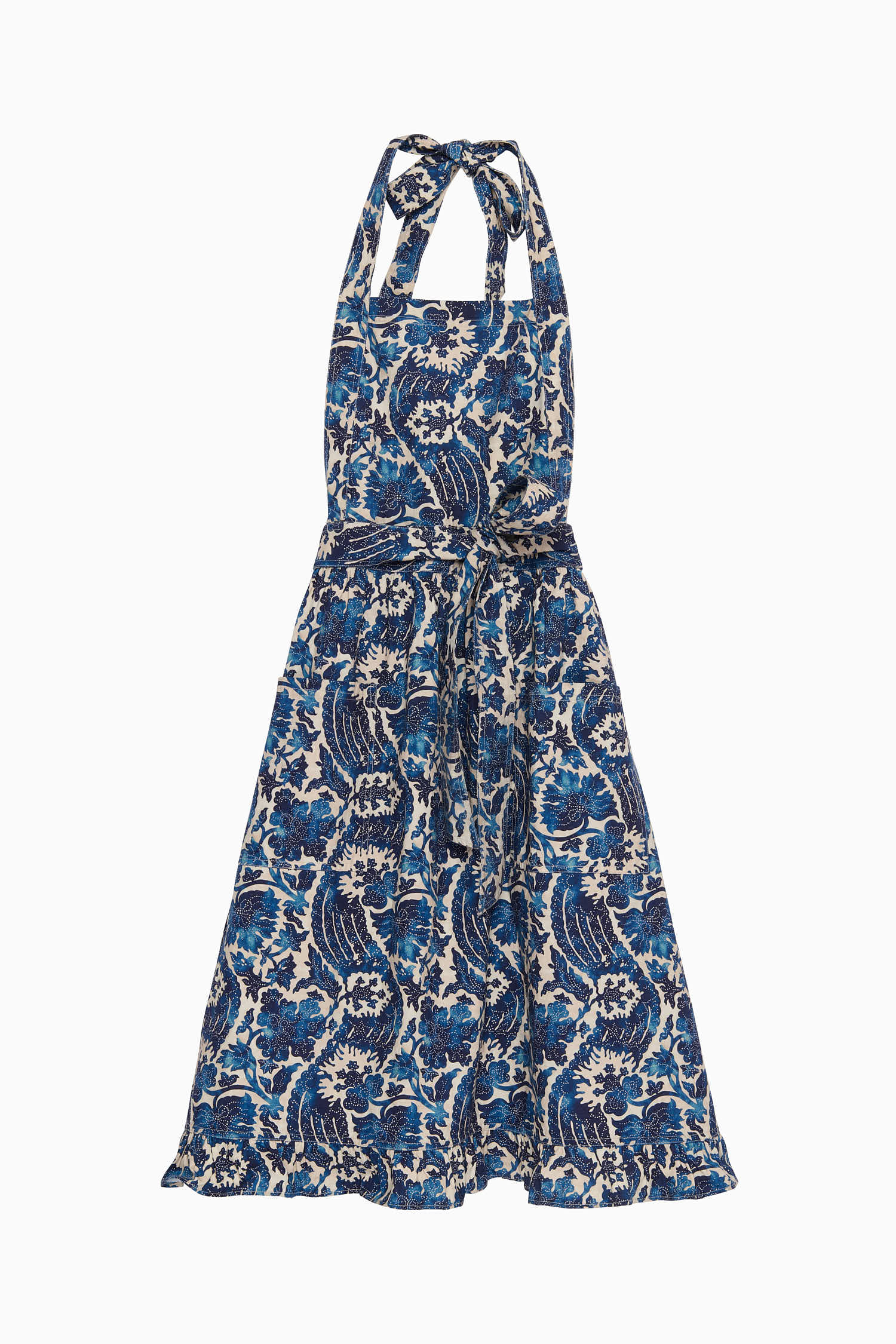 Ulla Johnson Cotton Apron - Ocean