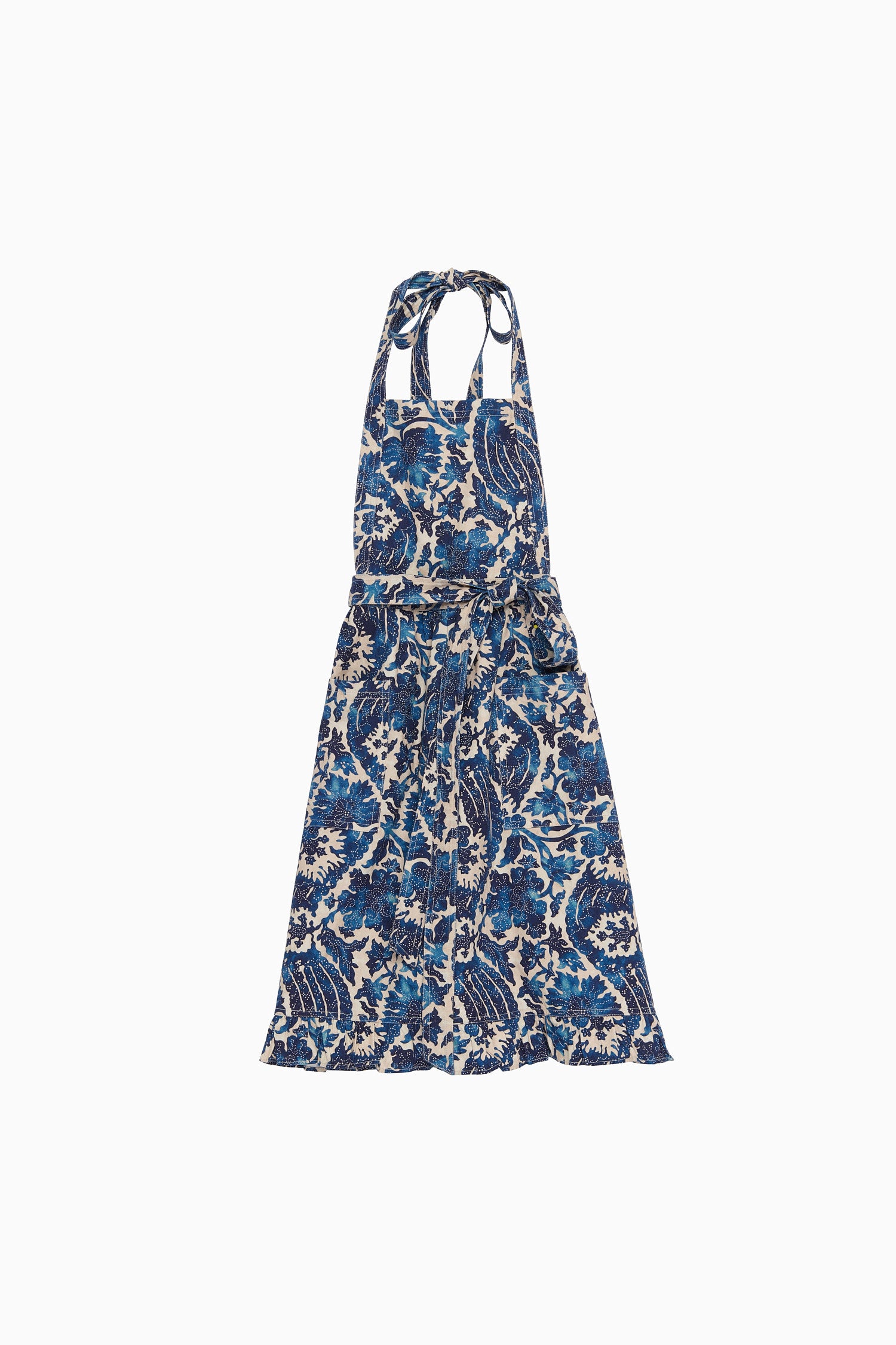 Ulla Johnson Childrens Cotton Apron - Ocean