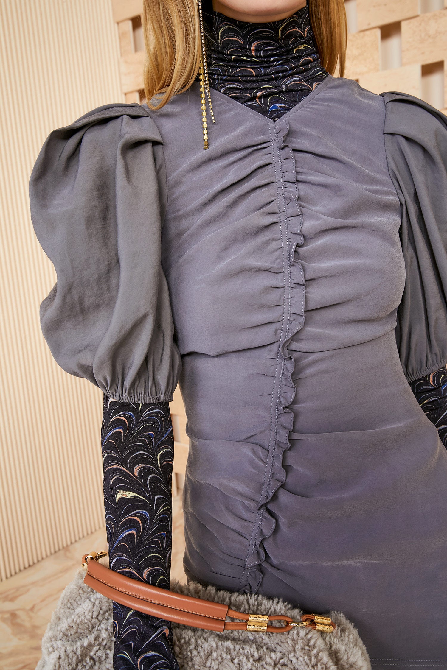 Heleen Dress - Hematite