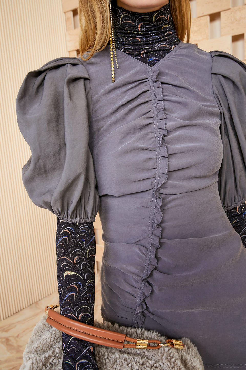 Heleen Dress - Hematite