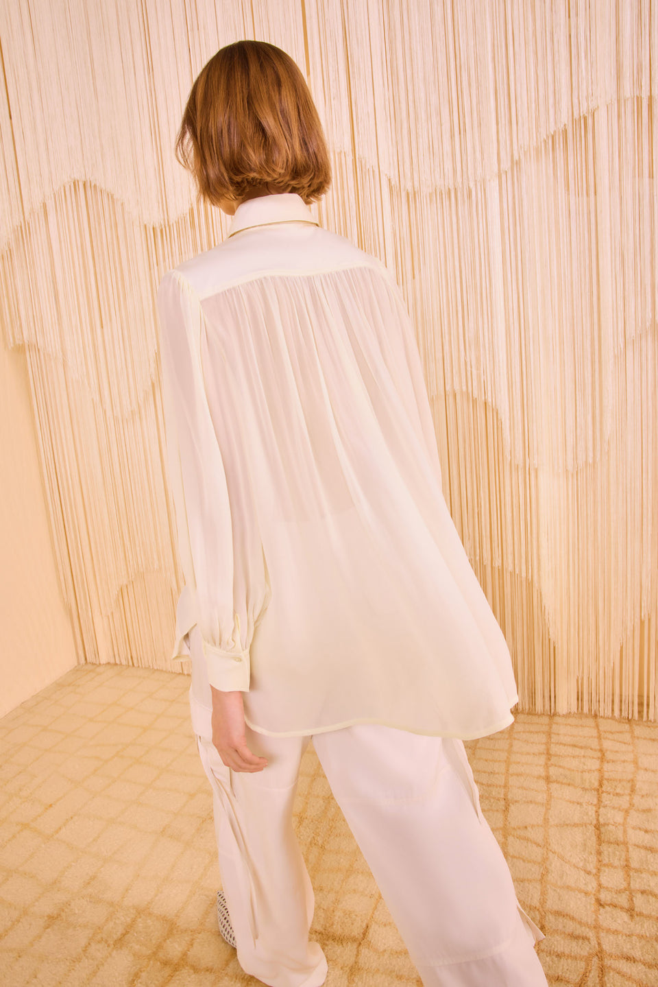 Adelaide Long Sleeve Tunic - Pearl